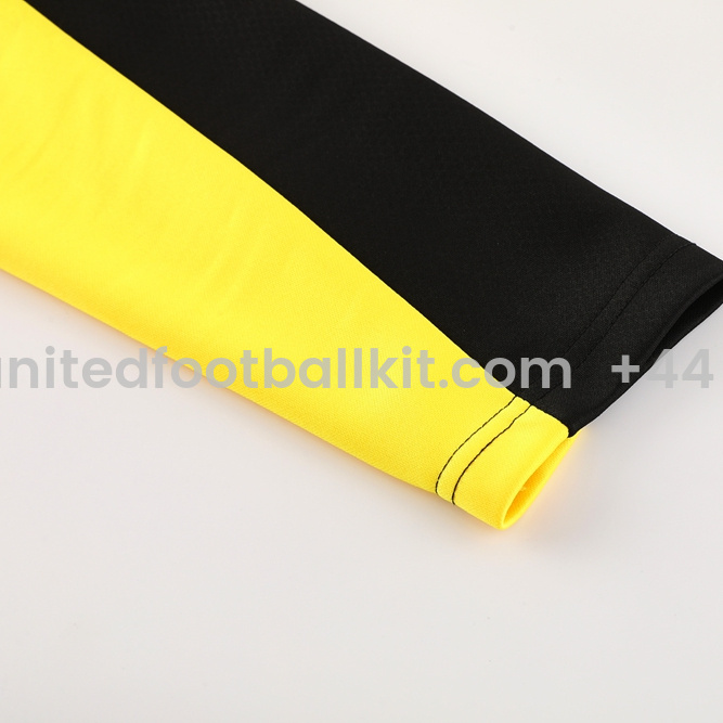 Unitedfootballkit.com | Dortmund 24-25 Jacket Training Tracksuit - Black and Yellow -Customize Name, Number and Patch | Worldwide Shipping