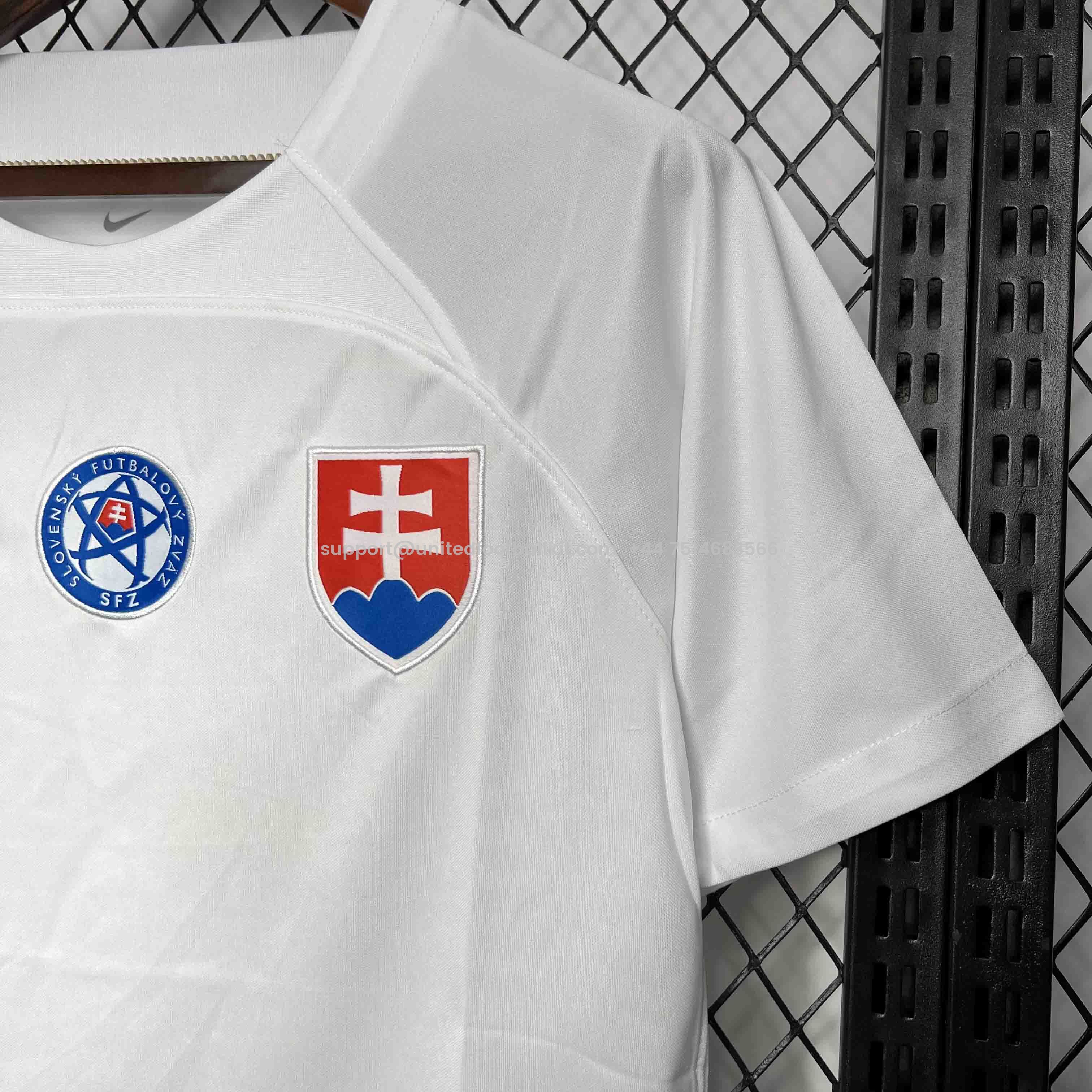Unitedfootballkit.com | Slovakia 2024 Away Jersey - Fans Version -Customize Name, Number and Patch | Worldwide Shipping