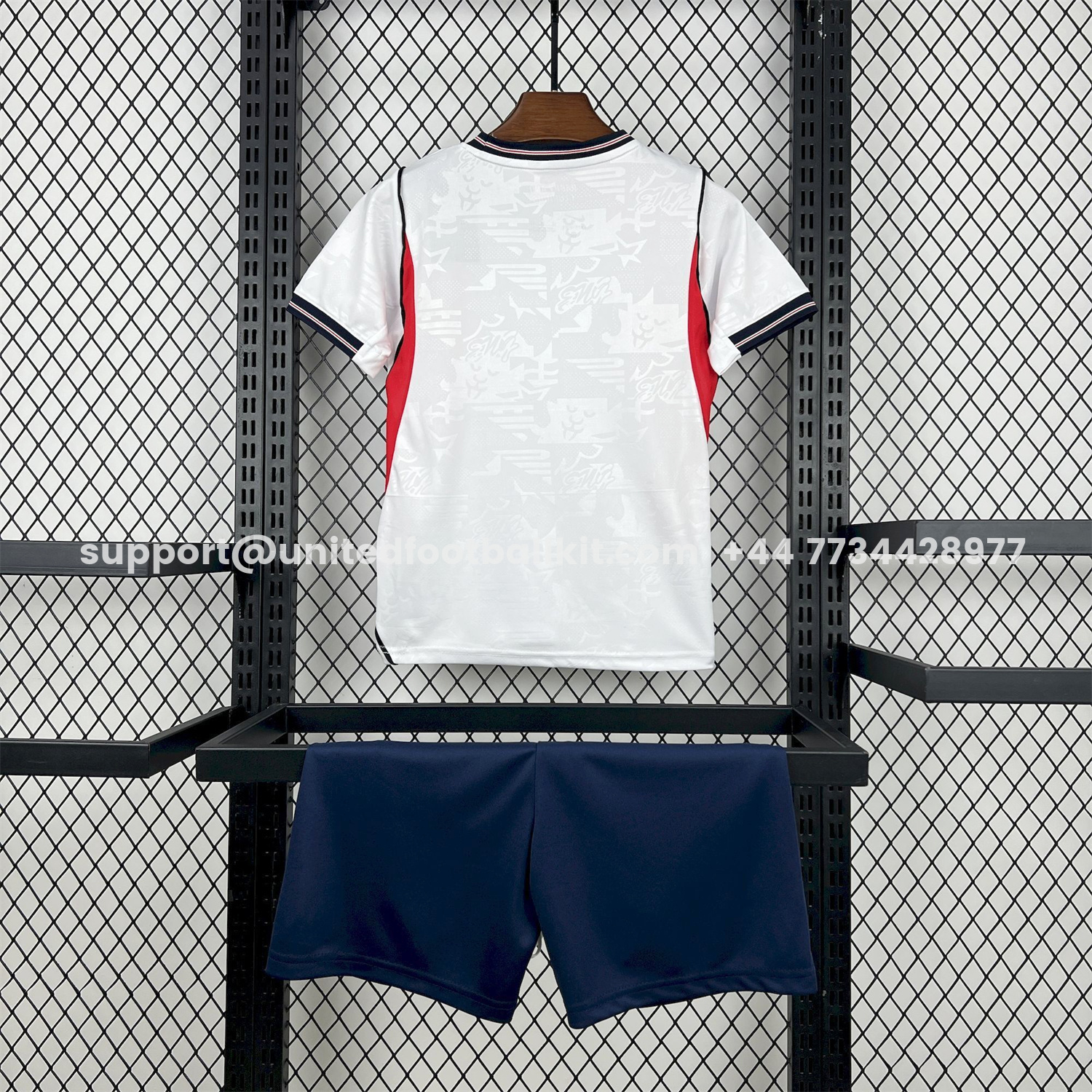 Unitedfootballkit.com | England 2026 Home White Kids Kit -Customize Name, Number and Patch | Worldwide Shipping