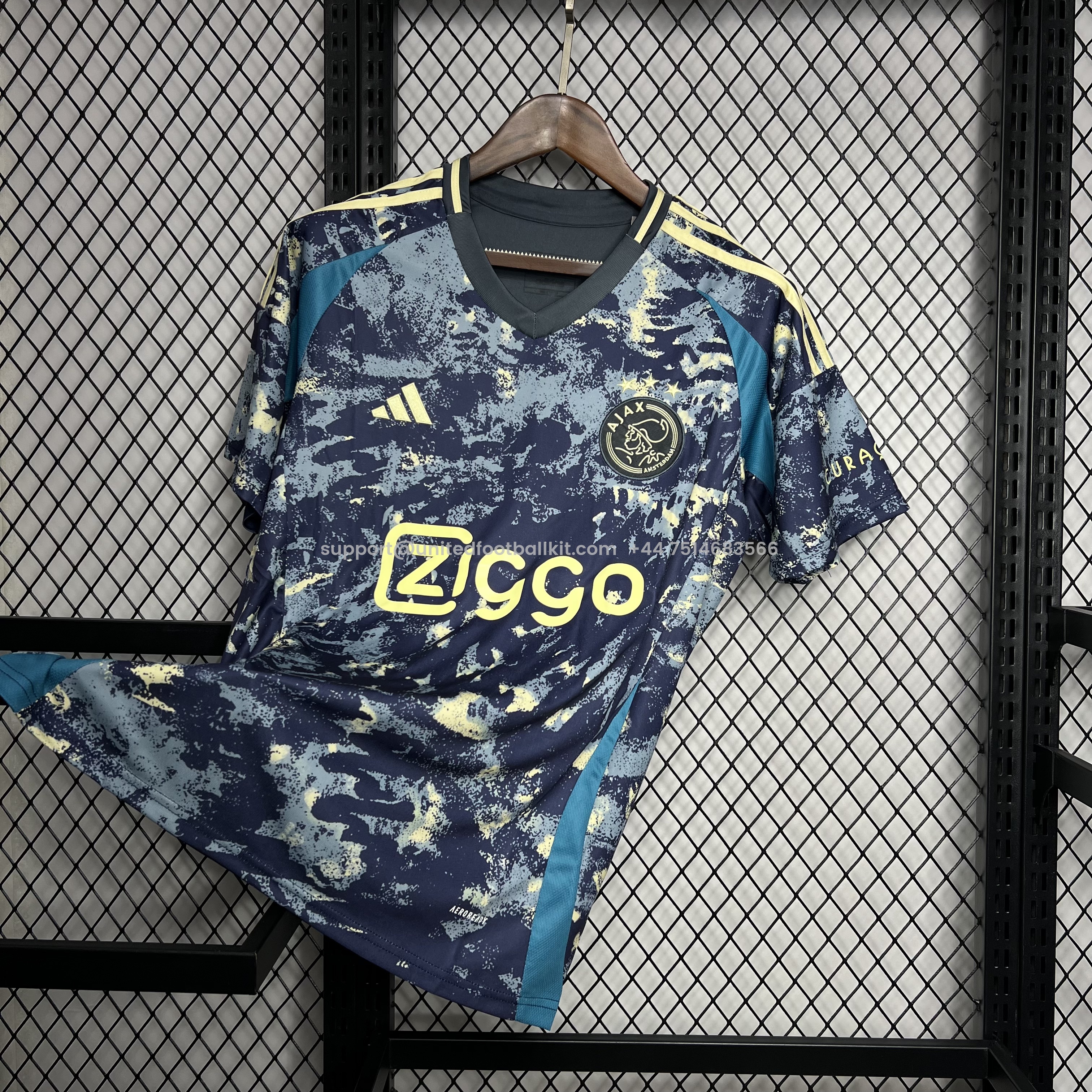 Unitedfootballkit.com | Ajax 24-25 Away Jersey - Fans Version -Customize Name, Number and Patch | Worldwide Shipping