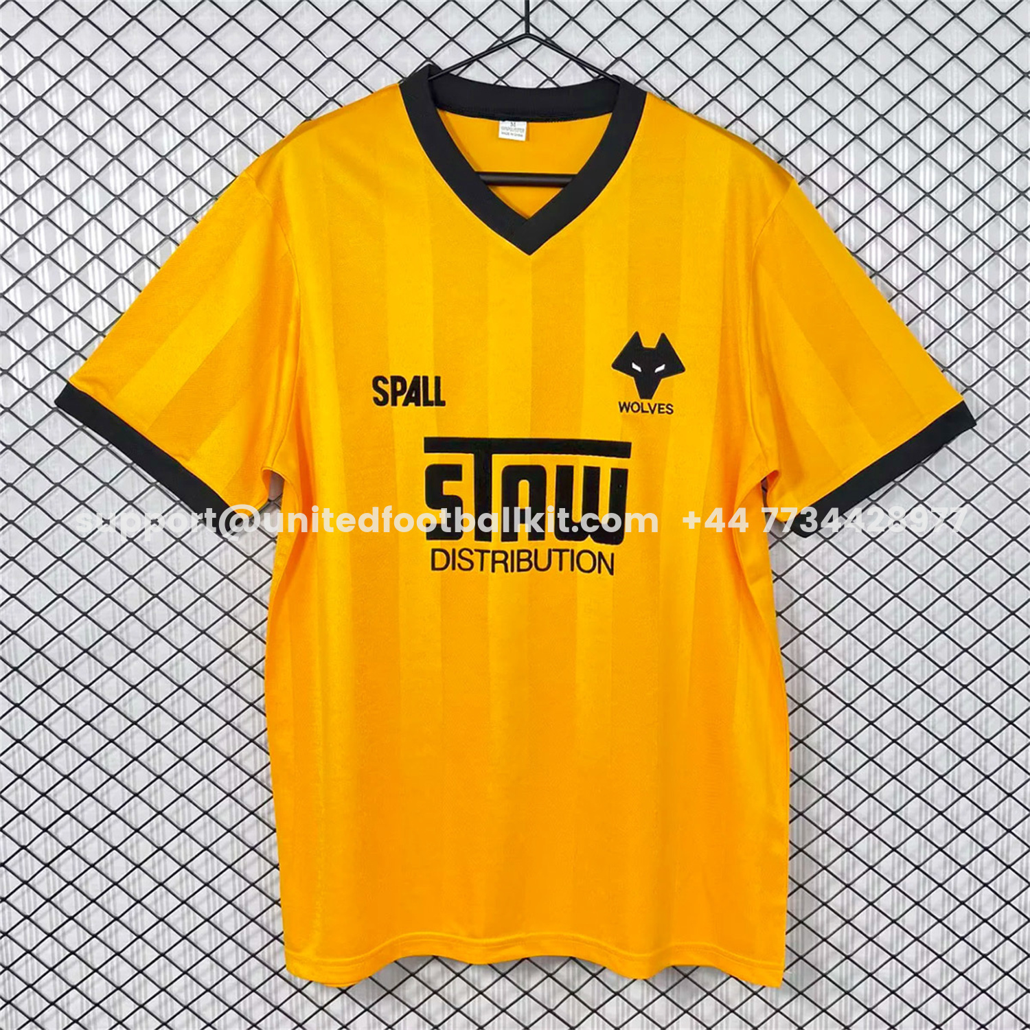 Unitedfootballkit.com | Retro Wolverhampton Wanderers Wolves 1986-88 Home Jersey -Customize Name, Number and Patch | Worldwide Shipping