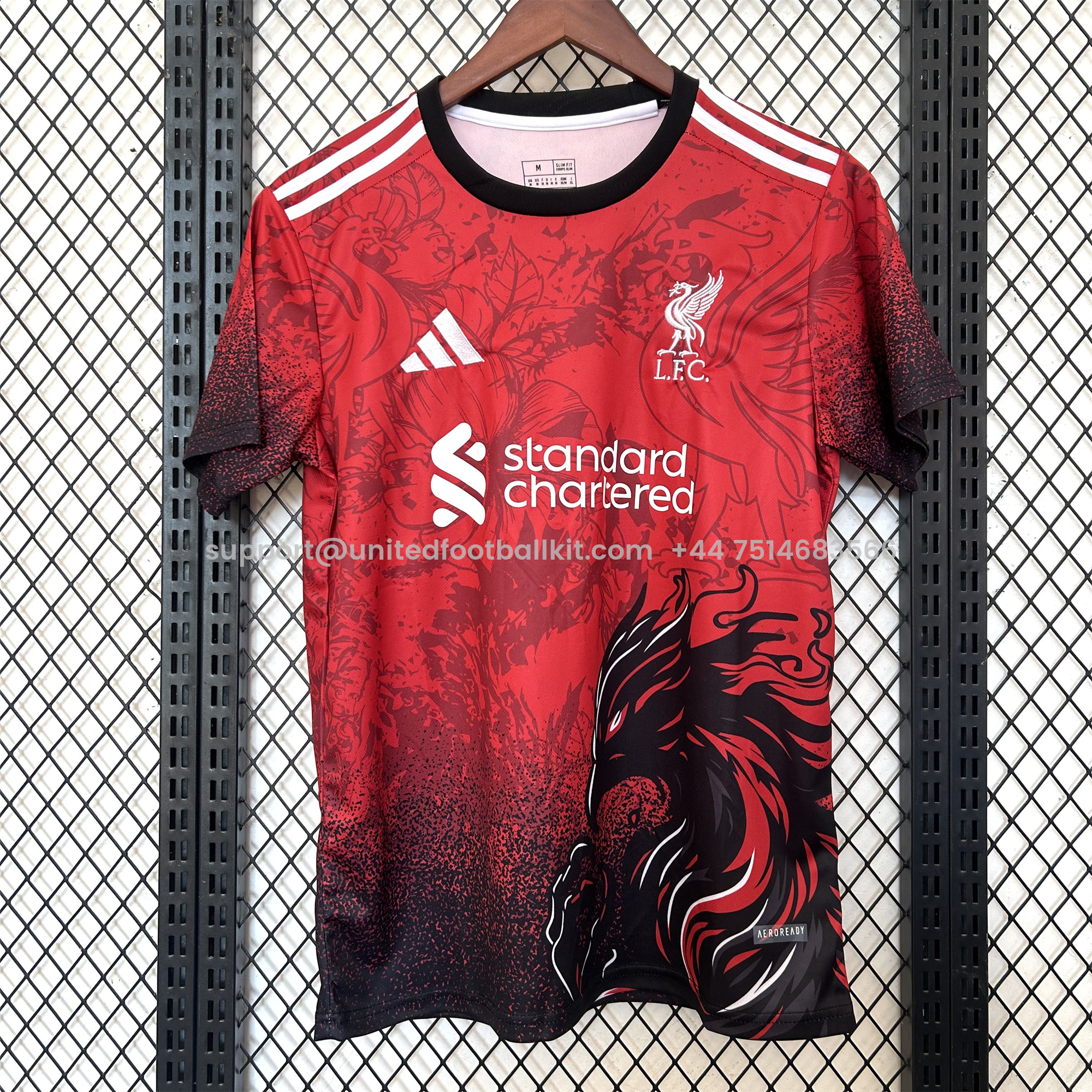 Unitedfootballkit.com | Liver.pool 24-25 Red Fire Phoenix Special Edition Jersey - Fans Version -Customize Name, Number and Patch | Worldwide Shipping