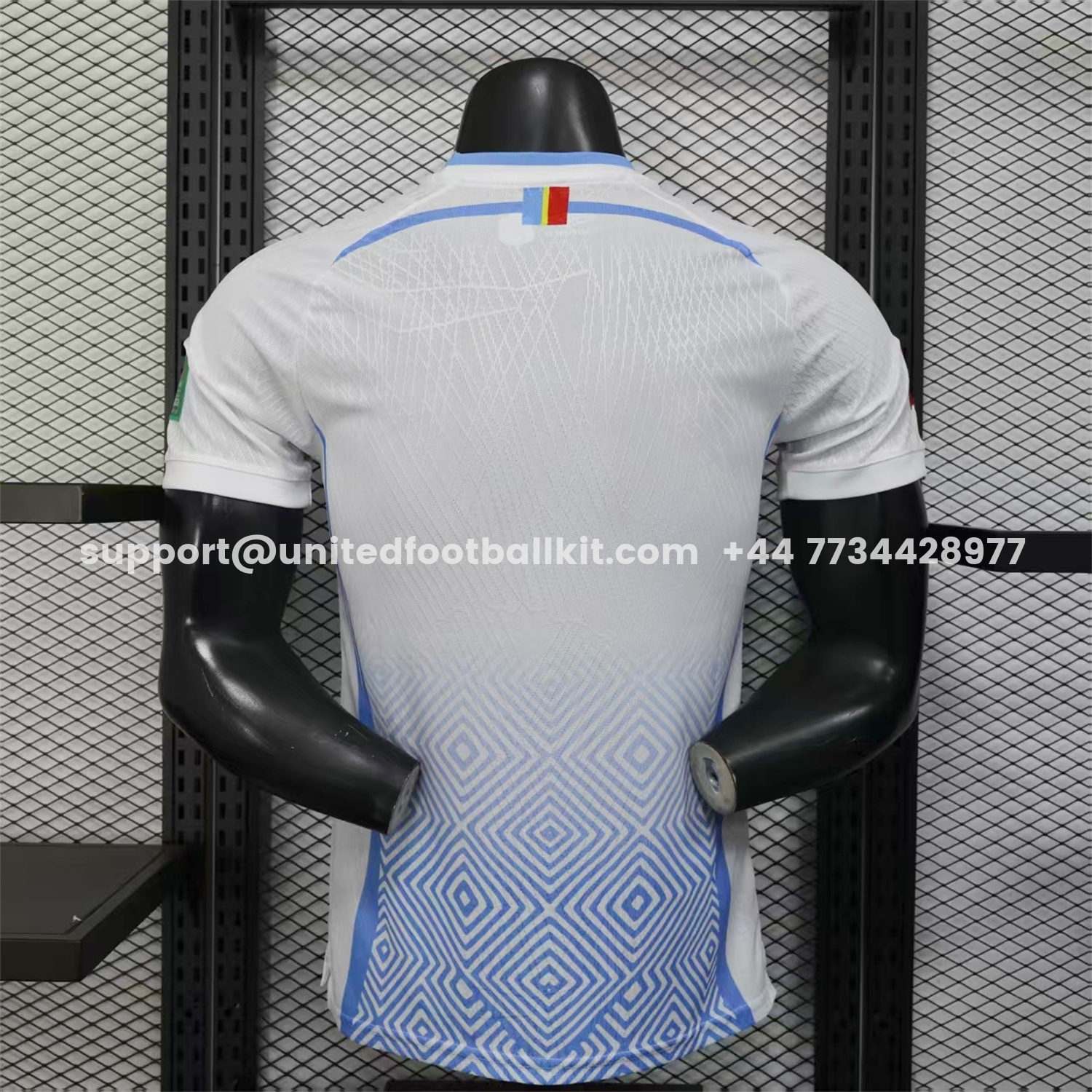 Unitedfootballkit.com | Congo 2026 Away White Jersey - Player Version -Customize Name, Number and Patch | Worldwide Shipping