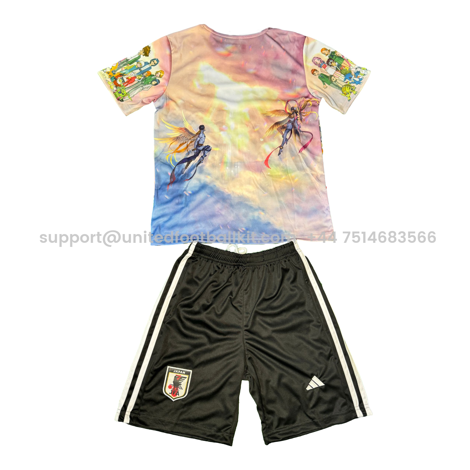 Unitedfootballkit.com | Japan 25-26 Digimon Episode 1 Special Kids Kit -Customize Name, Number and Patch | Worldwide Shipping