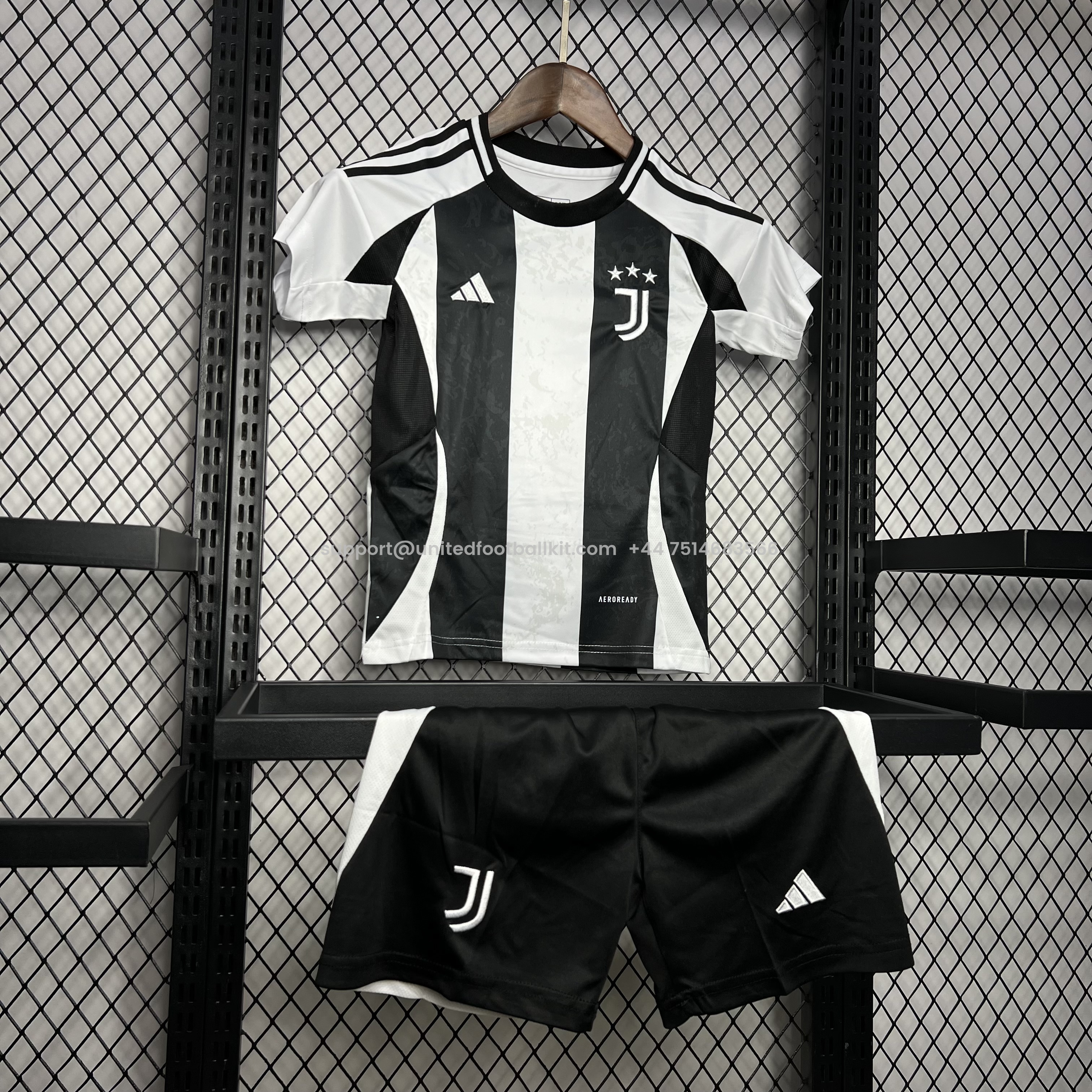 Unitedfootballkit.com | Juventus 24-25 Home Stadium Kids Kit -Customize Name, Number and Patch | Worldwide Shipping