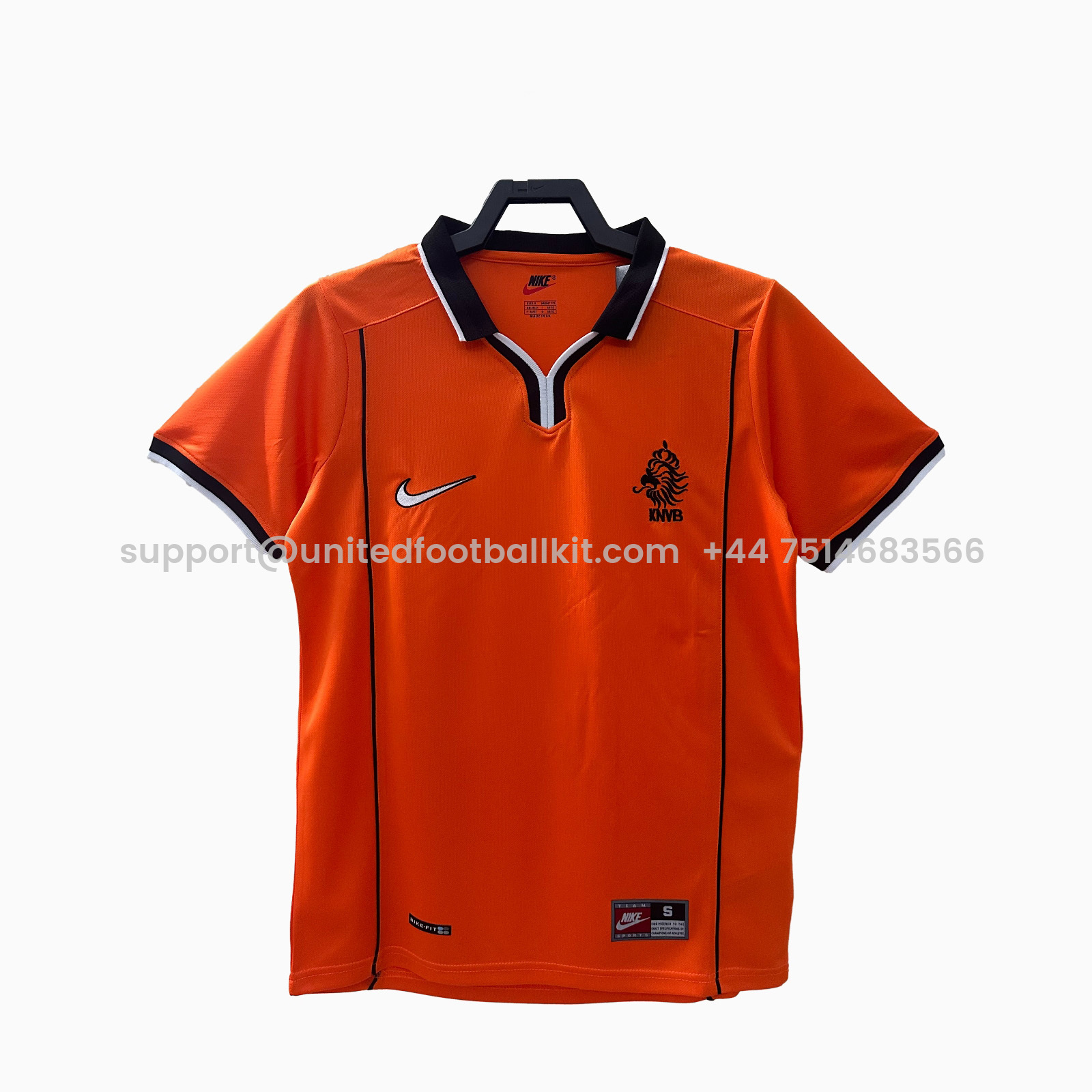 Unitedfootballkit.com | Retro Netherlands 1998 Home Jersey -Customize Name, Number and Patch | Worldwide Shipping