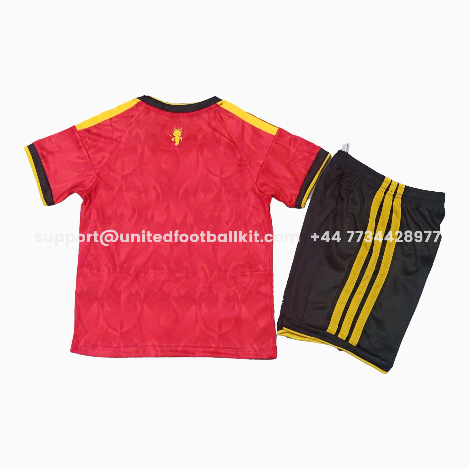 Unitedfootballkit.com | Belgium 2026 Home Kids Kit -Customize Name, Number and Patch | Worldwide Shipping