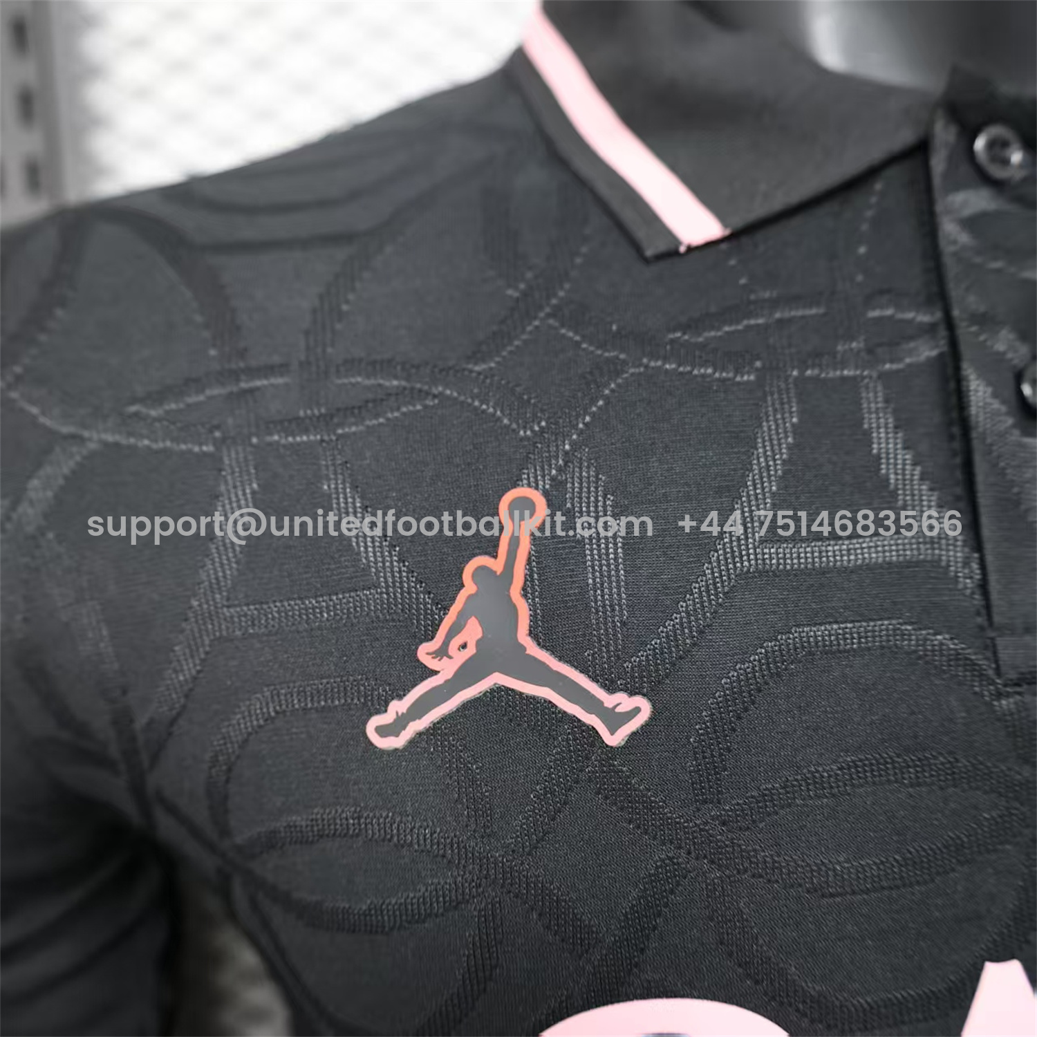 Unitedfootballkit.com | Paris Saint-Germain PSG 25-26 JD Black Special Jersey with Red Badge - Player Version -Customize Name, Number and Patch | Worldwide Shipping