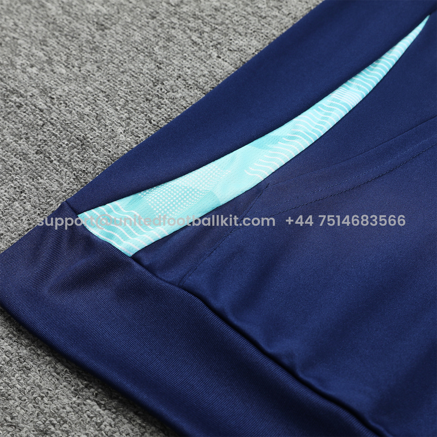 Unitedfootballkit.com | Arsenal 24-25 Training Hoodie Set - Royal Blue Hoodie and Pants -Customize Name, Number and Patch | Worldwide Shipping