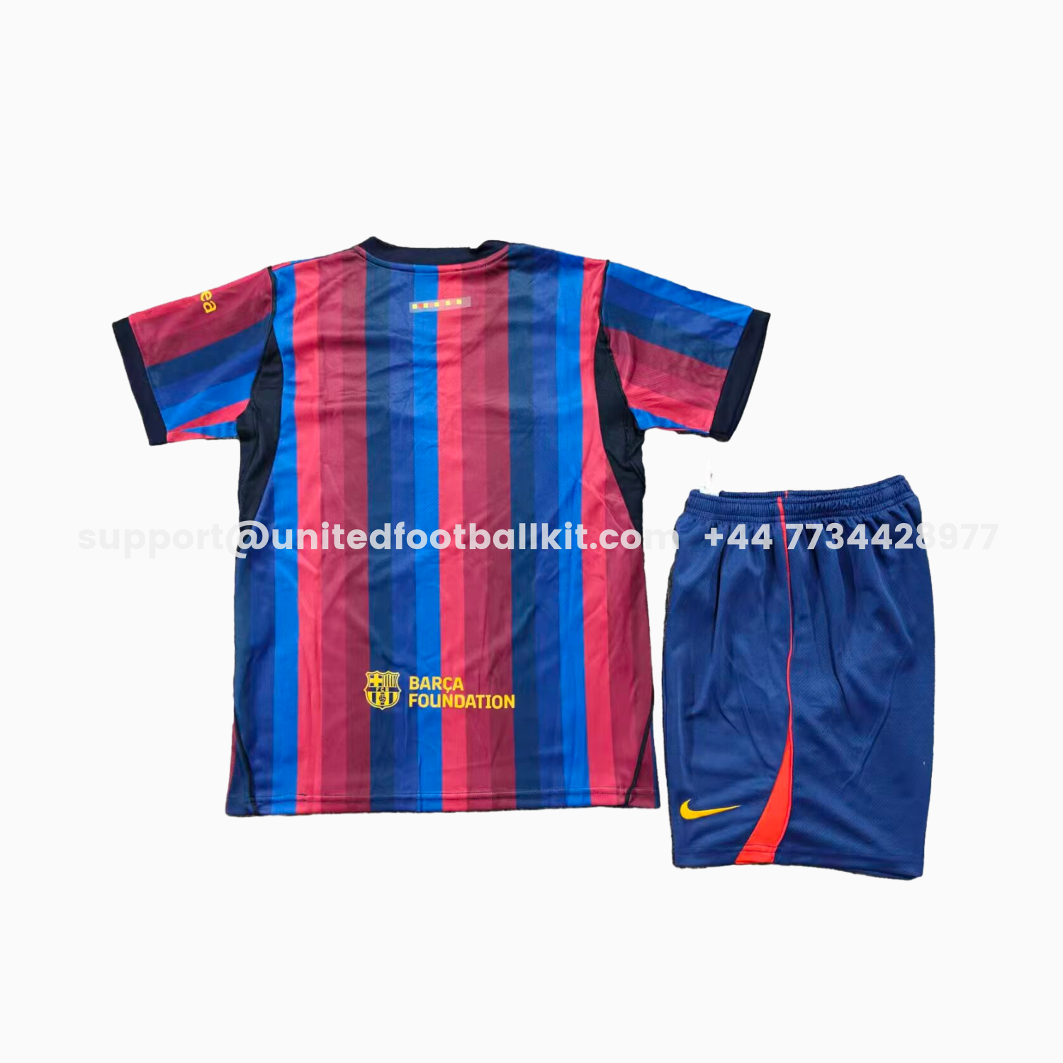 Unitedfootballkit.com | Barcelona 26-27 Home Kids Kit -Customize Name, Number and Patch | Worldwide Shipping