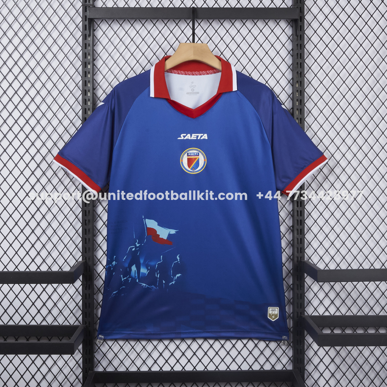 Unitedfootballkit.com | Haiti 26-27 Home Jersey - Fans Version -Customize Name, Number and Patch | Worldwide Shipping