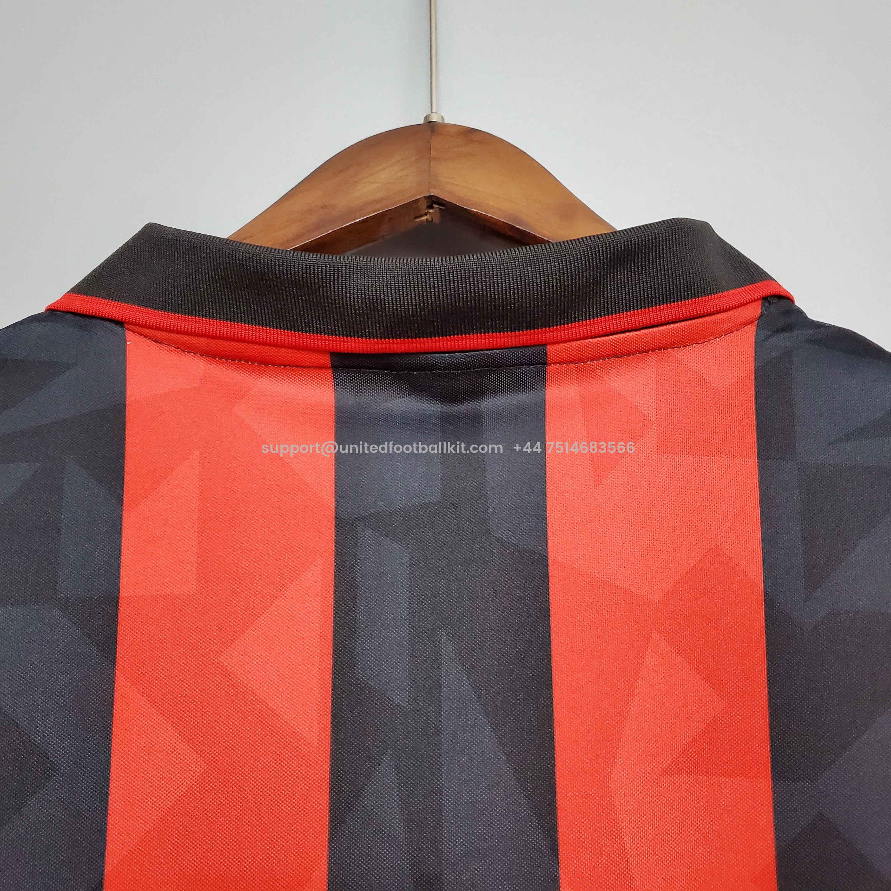 Unitedfootballkit.com | Retro AC Milan 93-94 Home Stadium Jersey -Customize Name, Number and Patch | Worldwide Shipping