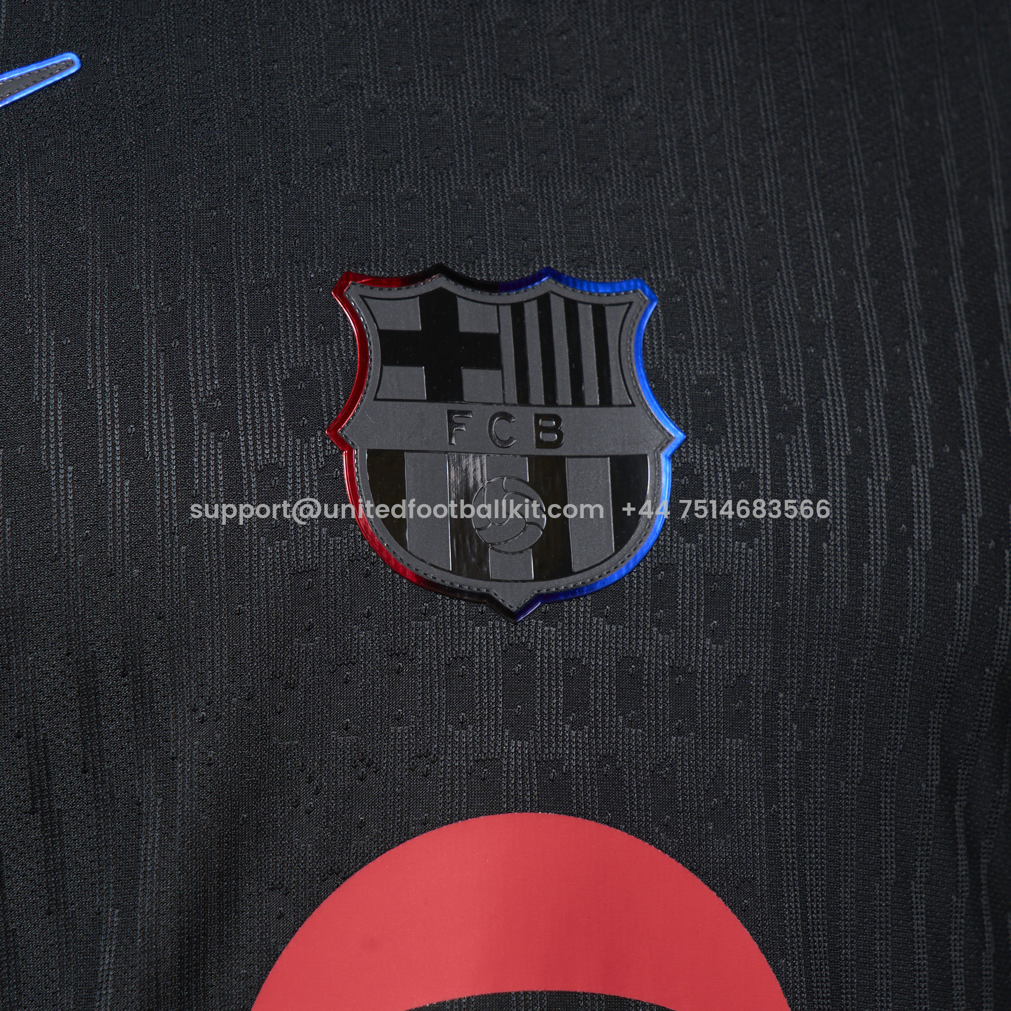 Unitedfootballkit.com | Barcelona 24-25 Away Jersey with Big Logo - Player Version -Customize Name, Number and Patch | Worldwide Shipping