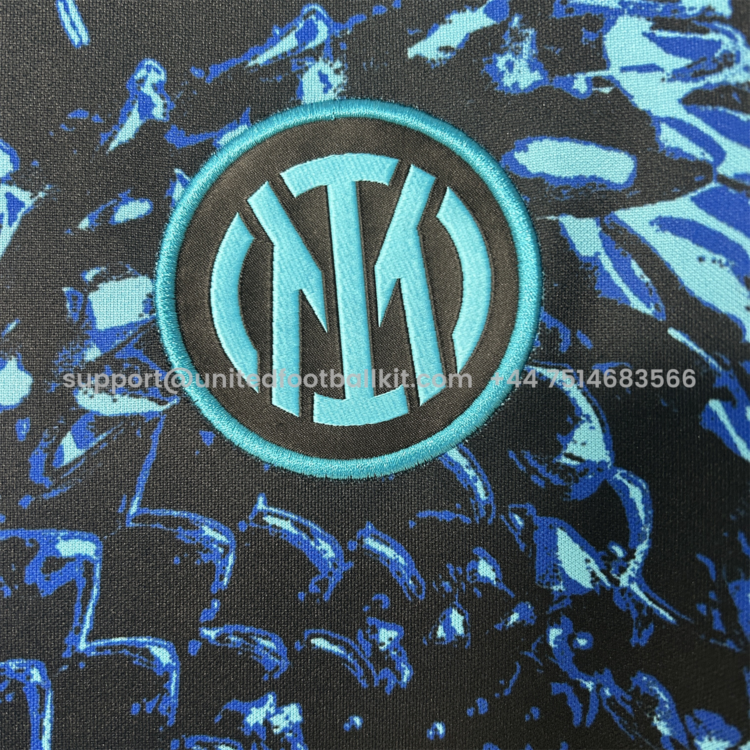 Unitedfootballkit.com | Inter Milan 25-26 Blue Snake Pattern Pre-Match Training Jersey - Fans Version -Customize Name, Number and Patch | Worldwide Shipping