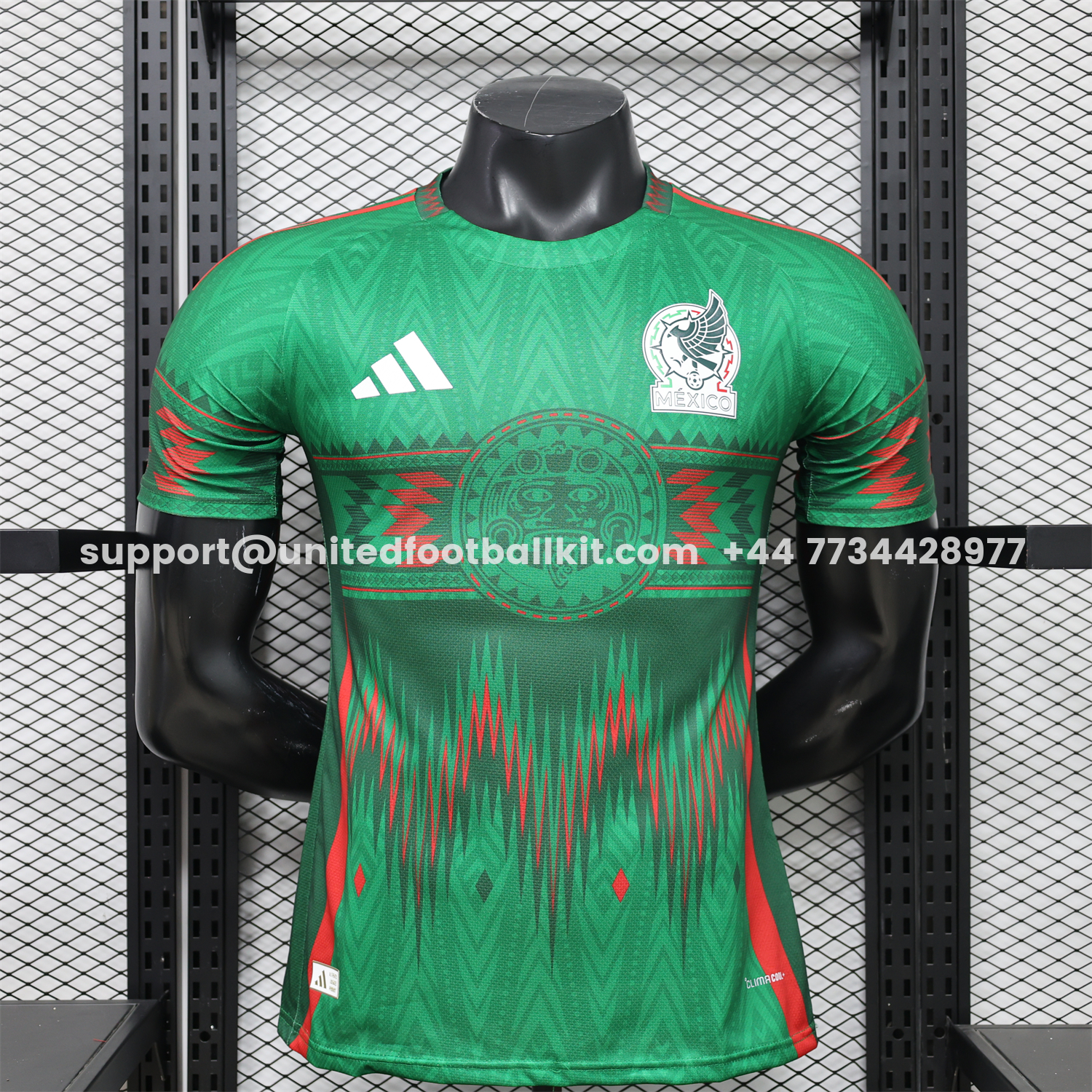 Unitedfootballkit.com | Mexico 2026 Aztec Sun Stone Green Special Jersey - Player Version -Customize Name, Number and Patch | Worldwide Shipping