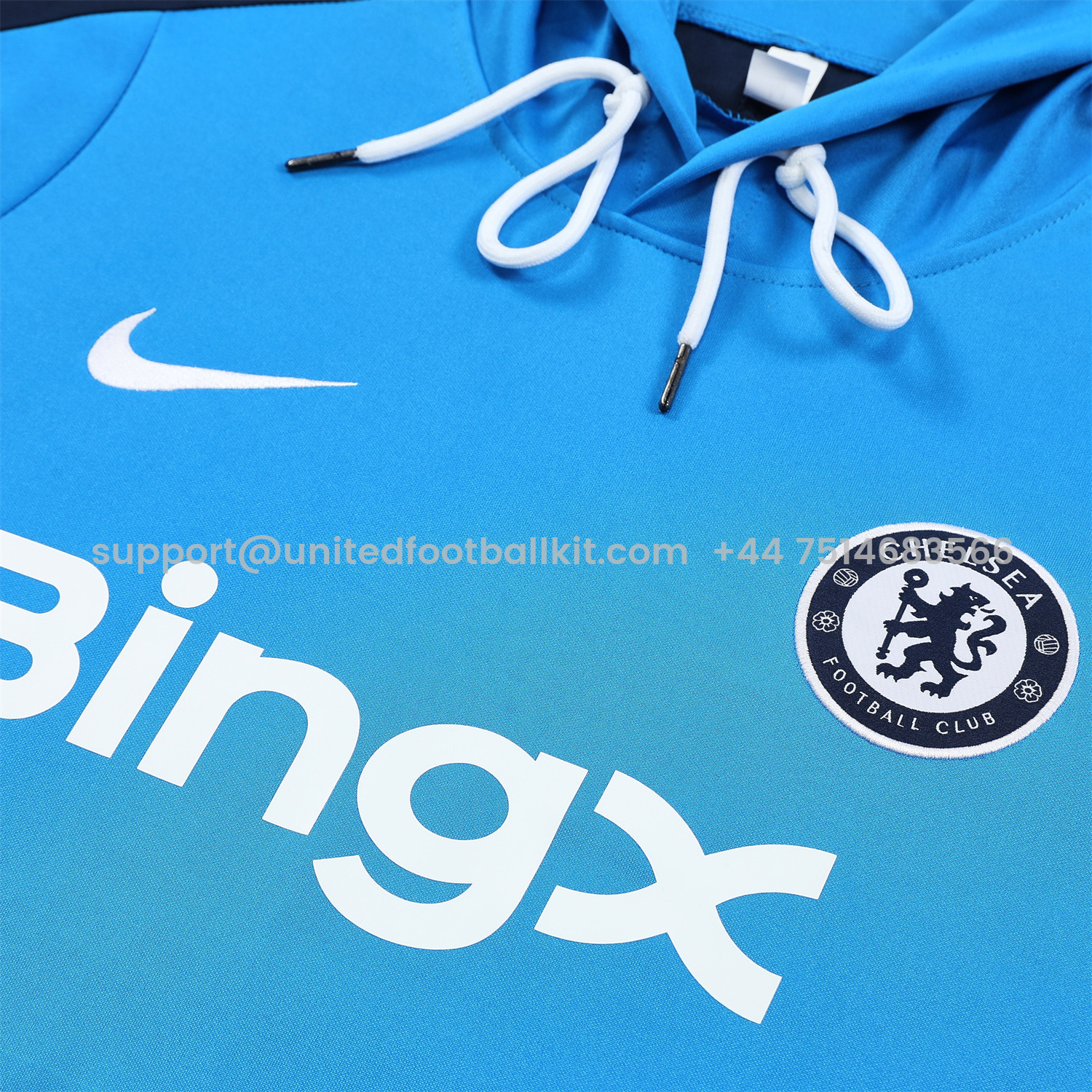 Unitedfootballkit.com | C.H.E.L.S.E.A 24-25 Training Hoodie Set - Blue Hoodie and Deep Blue Pants -Customize Name, Number and Patch | Worldwide Shipping
