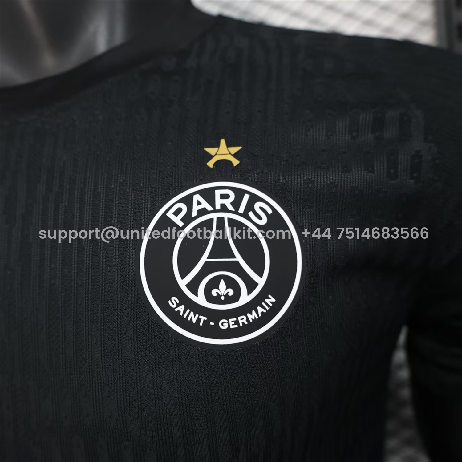 Unitedfootballkit.com | Paris Saint-Germain PSG 25-26 Black XO Special Jersey - Player Version -Customize Name, Number and Patch | Worldwide Shipping
