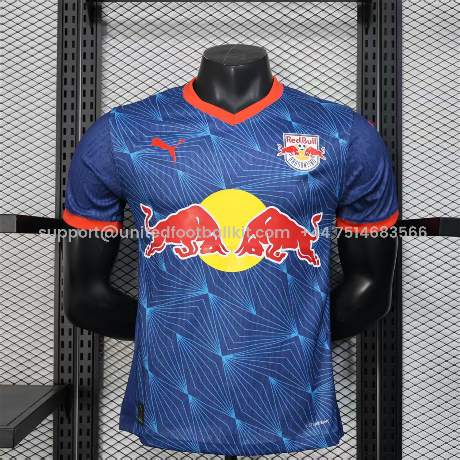 Unitedfootballkit.com | Red Bull Bragantino 25-26 Away Jersey - Player Version -Customize Name, Number and Patch | Worldwide Shipping