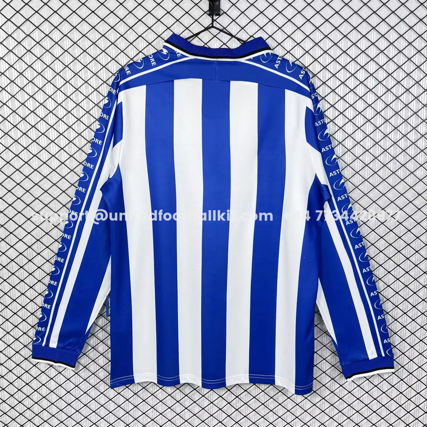 Unitedfootballkit.com | Retro Deportivo Alavés 1998-99 Home Long Sleeves Jersey -Customize Name, Number and Patch | Worldwide Shipping