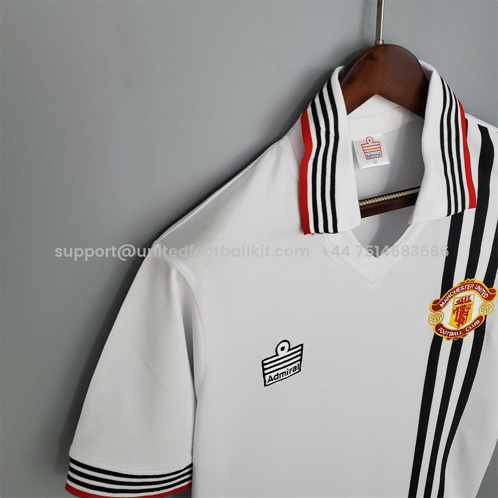 Unitedfootballkit.com | Retro Manchester United 75-80 Away Jersey -Customize Name, Number and Patch | Worldwide Shipping