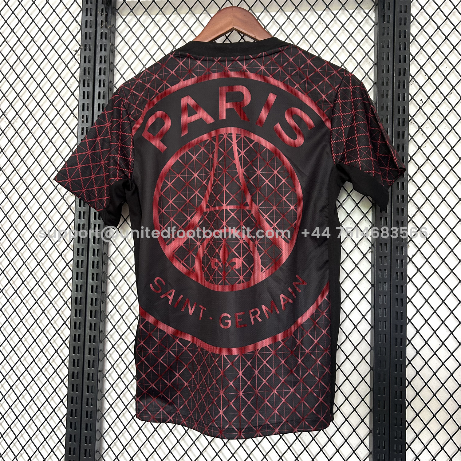 Unitedfootballkit.com | Paris Saint-Germain PSG 25-26 Red Pre-Match Training Jersey - Fans Version -Customize Name, Number and Patch | Worldwide Shipping