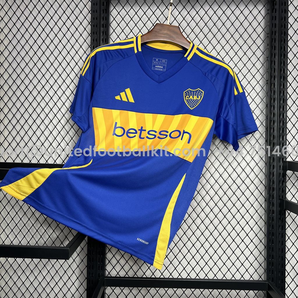 Unitedfootballkit.com | Boca Juniors 24-25 Home Stadium Jersey - Fans Version -Customize Name, Number and Patch | Worldwide Shipping