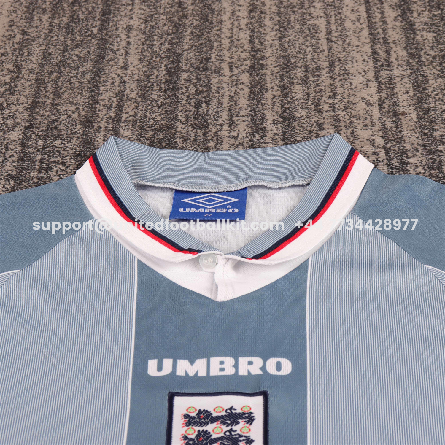 Unitedfootballkit.com | Retro England 1996 Away Kids Kit -Customize Name, Number and Patch | Worldwide Shipping