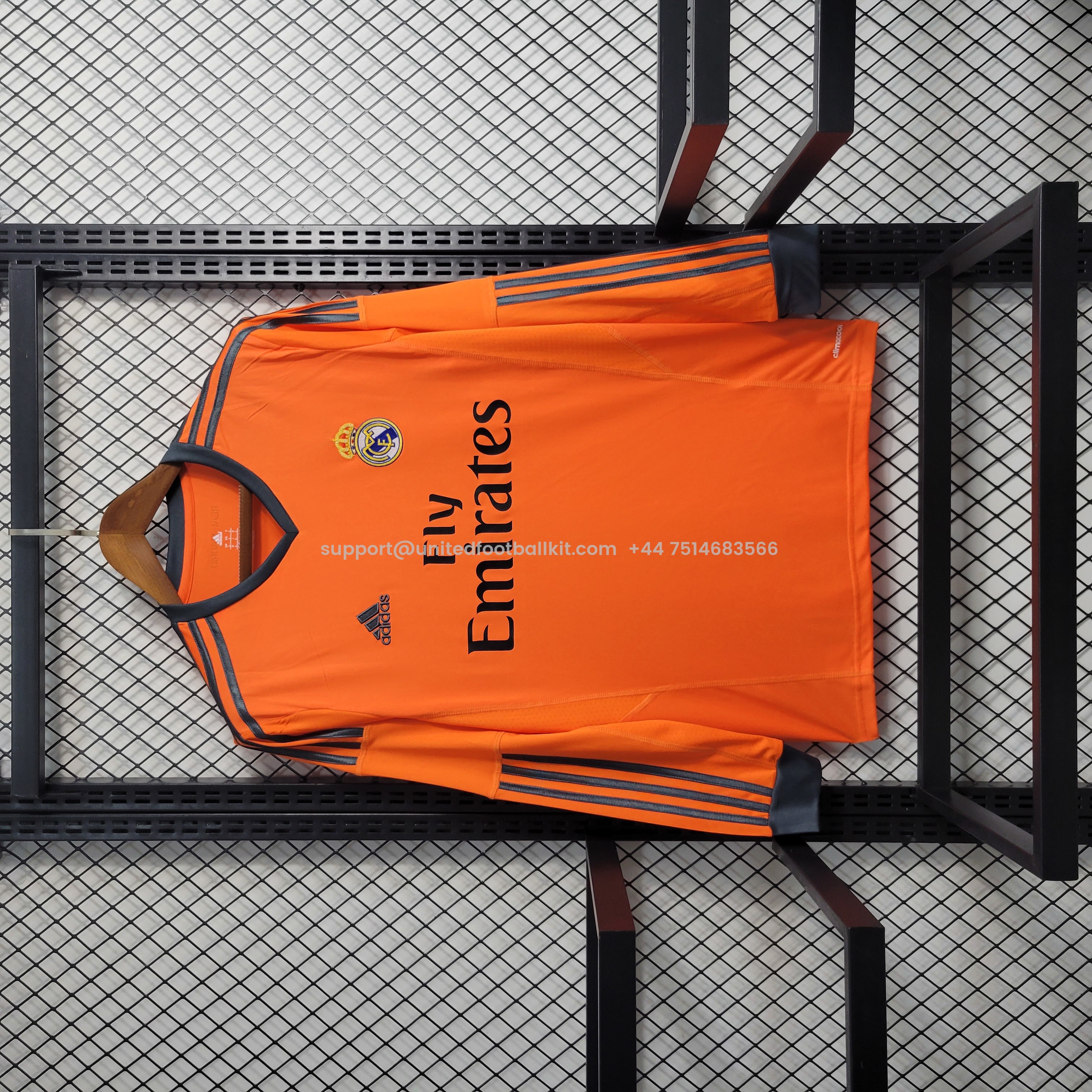 Unitedfootballkit.com | Retro Real Madrid 13-14 Third Long Sleeve Jersey -Customize Name, Number and Patch | Worldwide Shipping