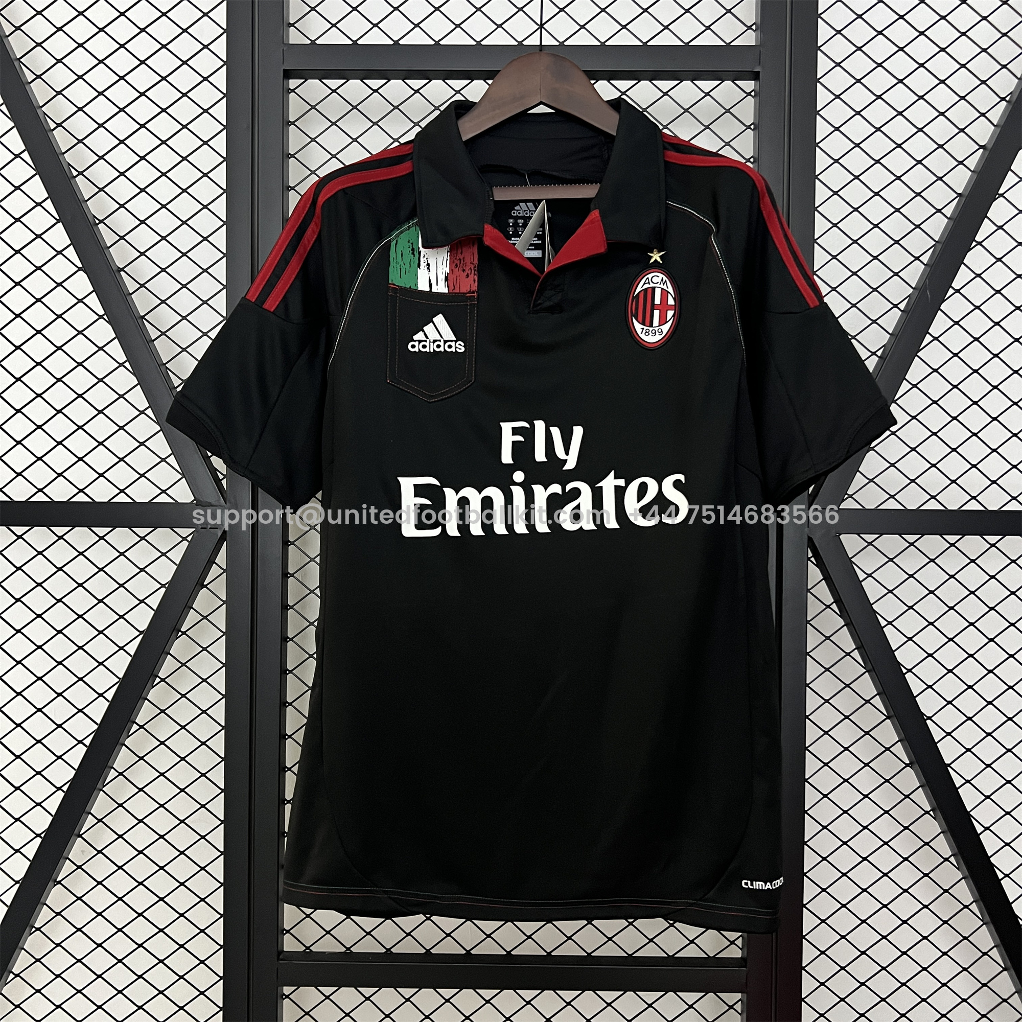Unitedfootballkit.com | Retro AC Milan 2012-13 Third Jersey -Customize Name, Number and Patch | Worldwide Shipping