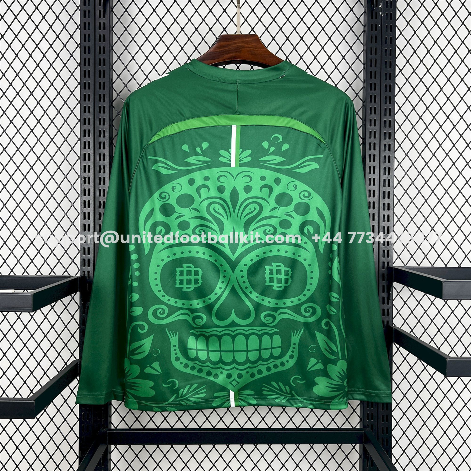 Unitedfootballkit.com | Real Betis 25-26 El Día de Muertos Special Long Sleeves Jersey - Fans Version -Customize Name, Number and Patch | Worldwide Shipping