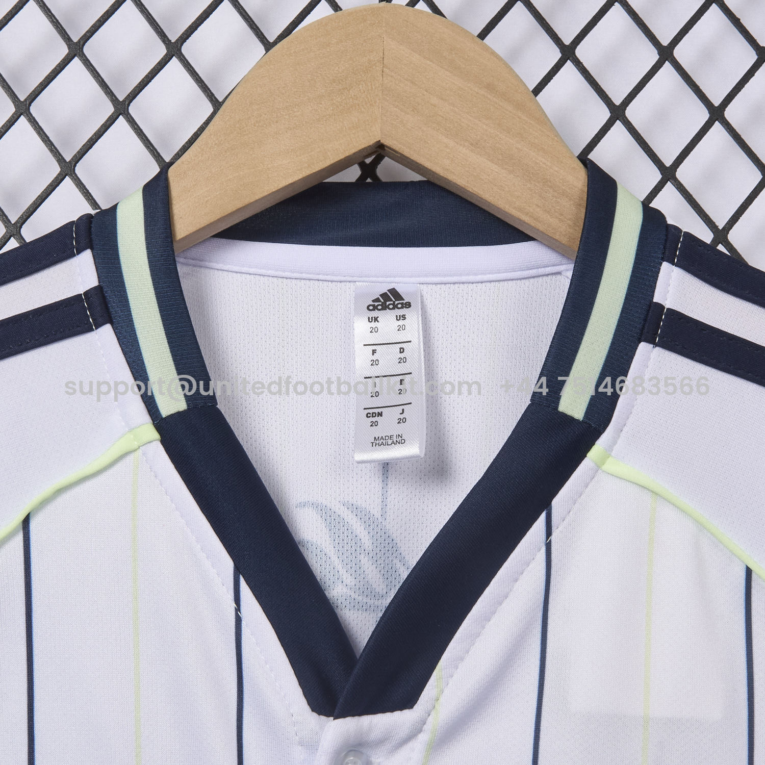 Unitedfootballkit.com | Real Madrid 25-26 White Baseball Kids Kit -Customize Name, Number and Patch | Worldwide Shipping