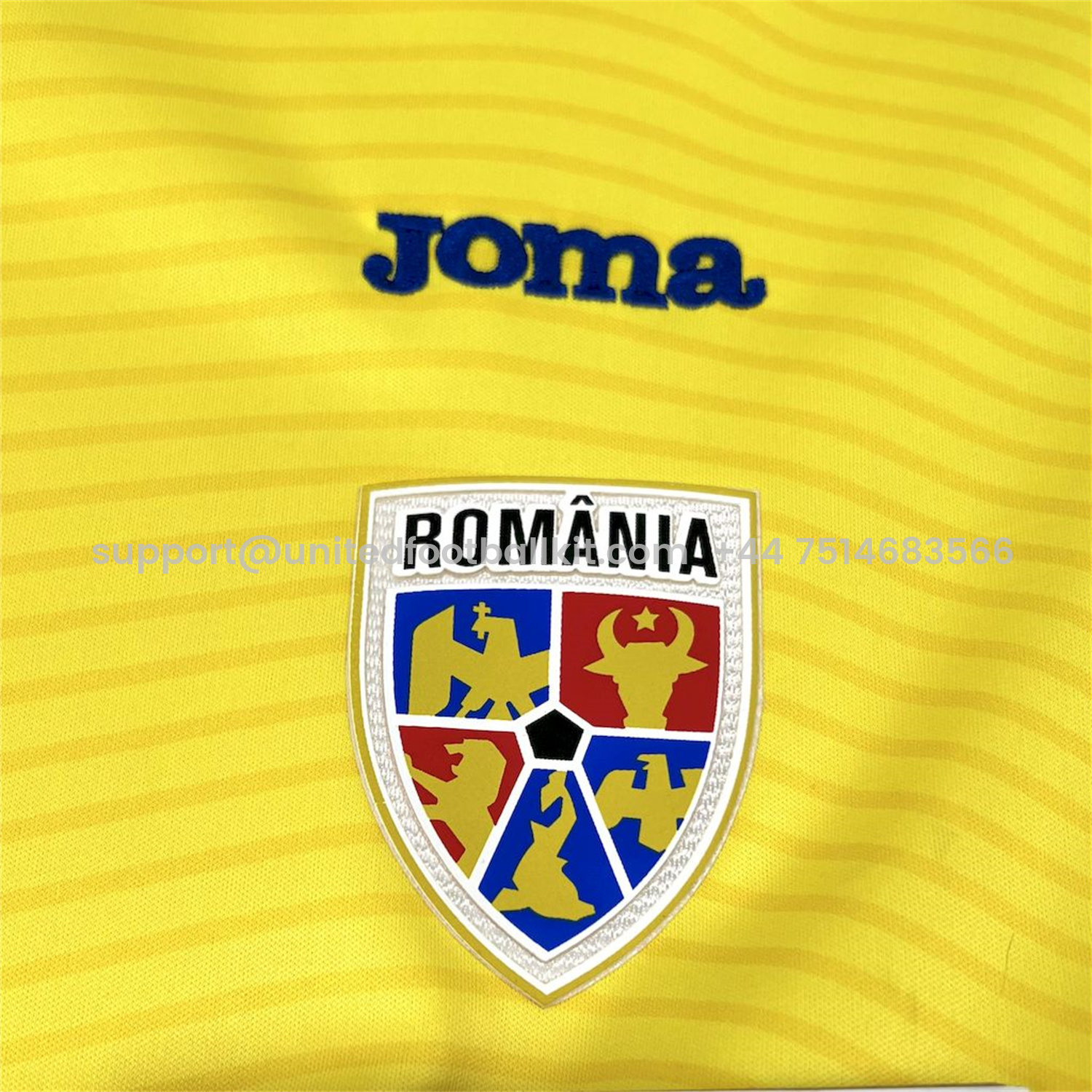 Unitedfootballkit.com | Romania 2025-26 Home Jersey - Fans Version -Customize Name, Number and Patch | Worldwide Shipping