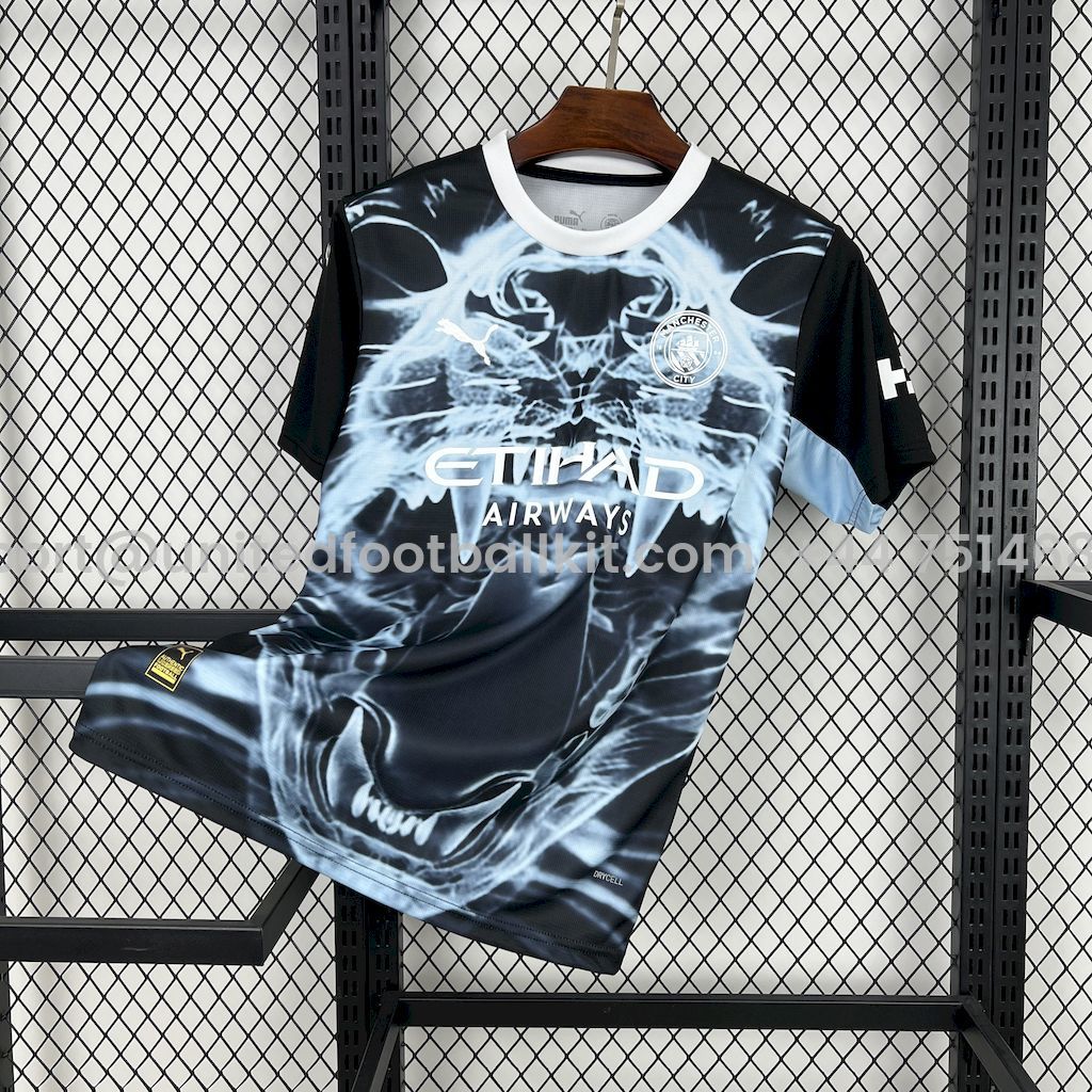 Unitedfootballkit.com | Manchester City 24-25 Black X-ray Fan-designed Special Edition Jersey - Fans Version -Customize Name, Number and Patch | Worldwide Shipping
