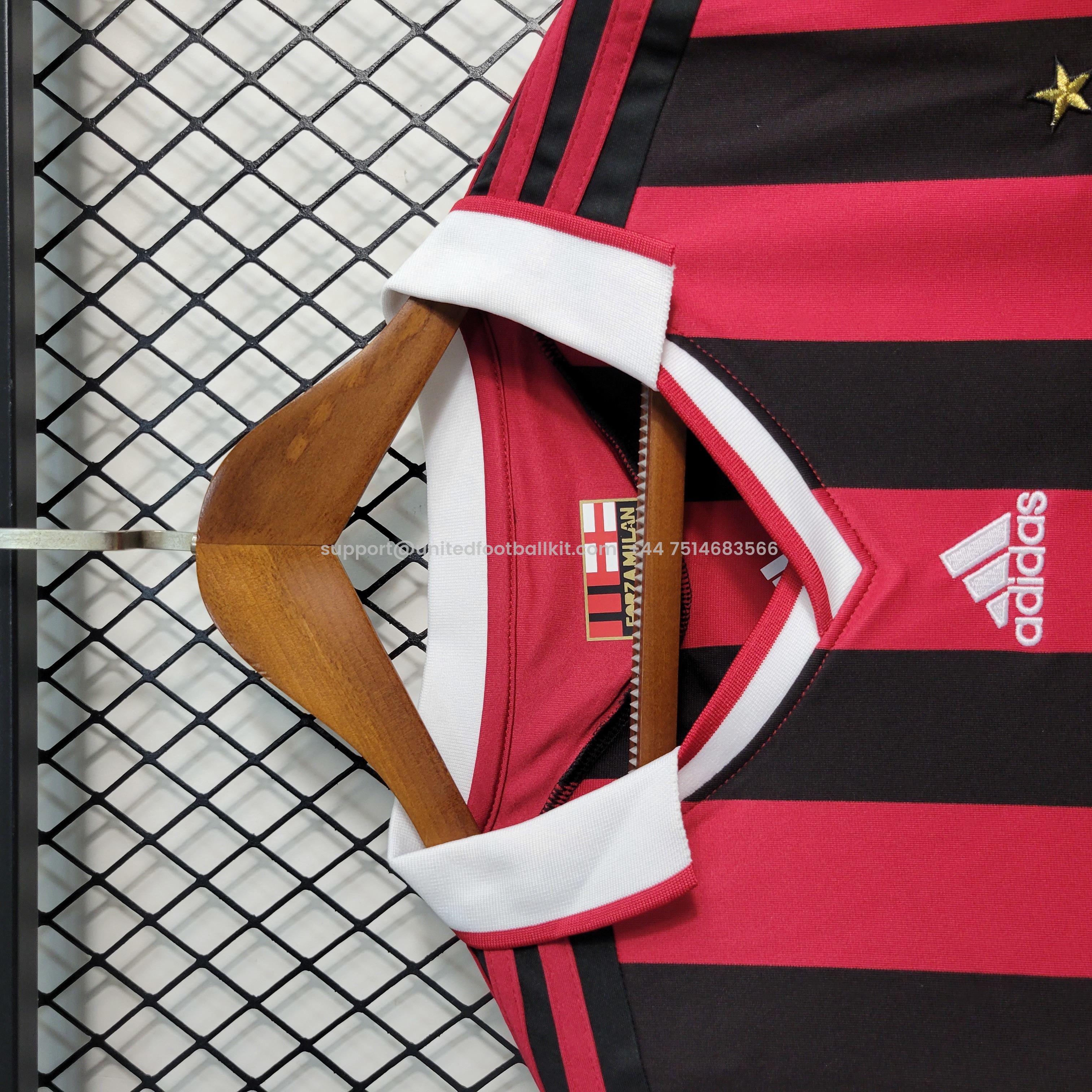 Unitedfootballkit.com | Retro AC Milan 2009-10 Home Stadium Jersey -Customize Name, Number and Patch | Worldwide Shipping