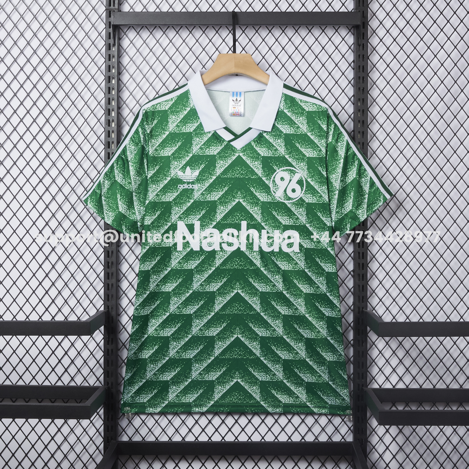 Unitedfootballkit.com | Retro Hannover 96 1990-91 Away Green Jersey -Customize Name, Number and Patch | Worldwide Shipping
