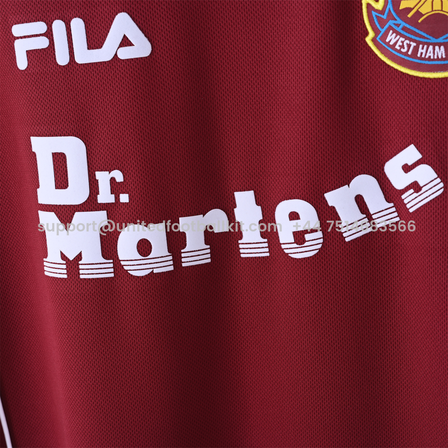 Unitedfootballkit.com | Retro West Ham United 1999-00 Home Jersey -Customize Name, Number and Patch | Worldwide Shipping