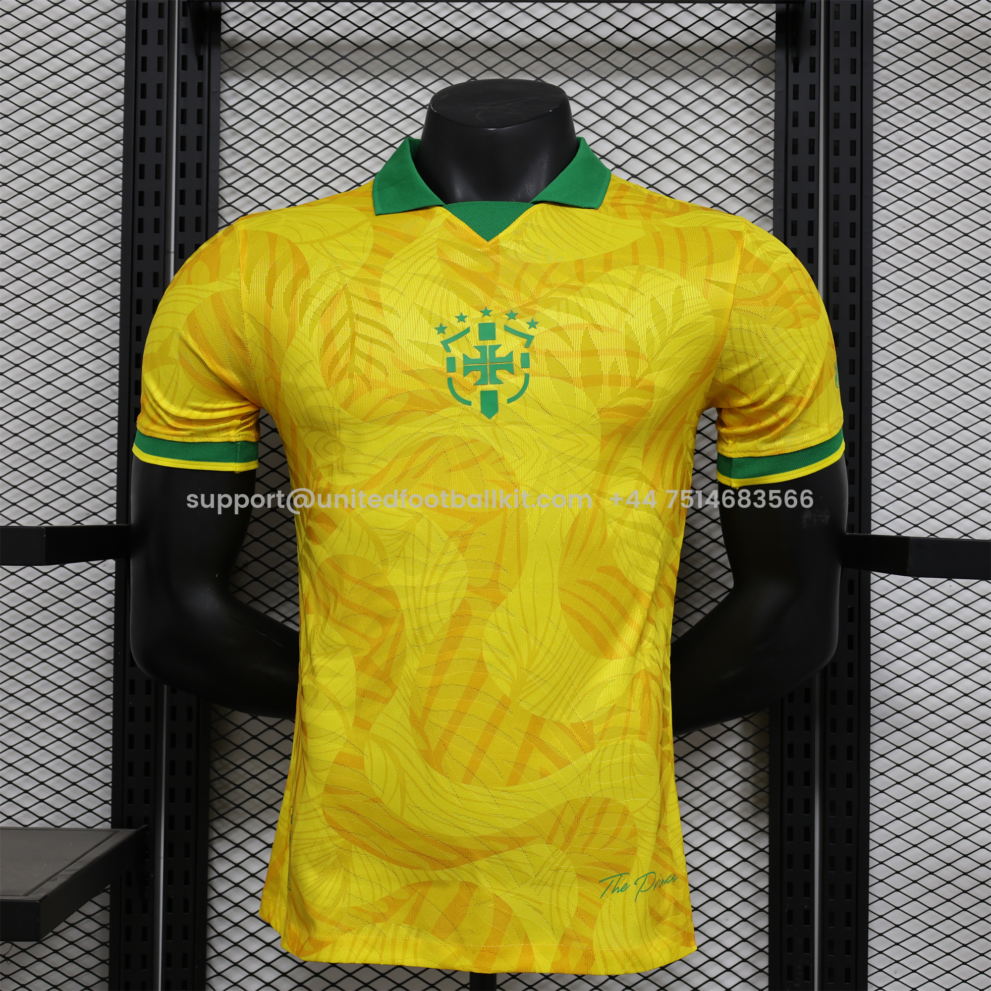 Unitedfootballkit.com | Brazil 2024-25 COMMA Neymar Jersey - Player Version -Customize Name, Number and Patch | Worldwide Shipping