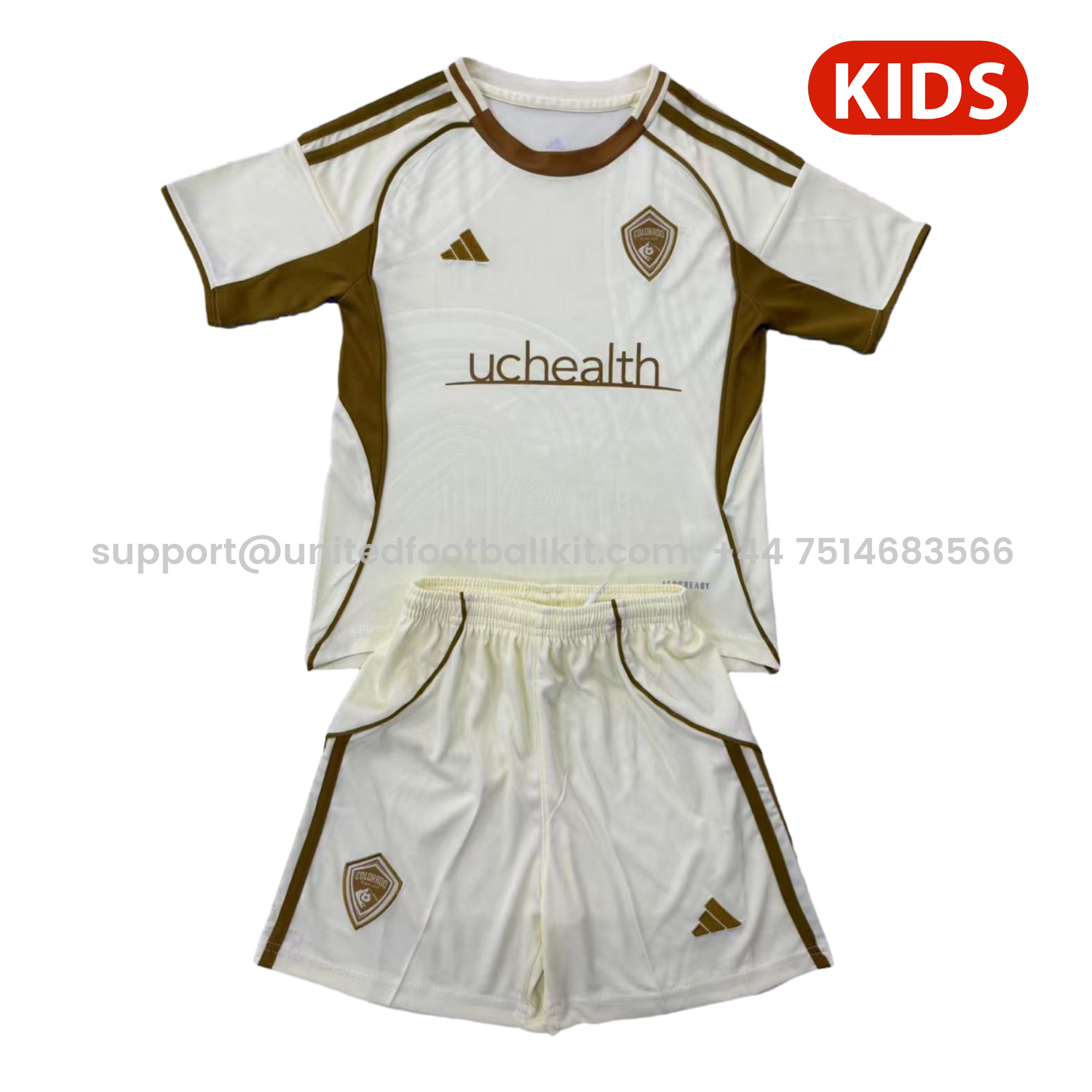 Unitedfootballkit.com | Colorado Rapids 25-26 Pre-Match Training Kids Kit -Customize Name, Number and Patch | Worldwide Shipping