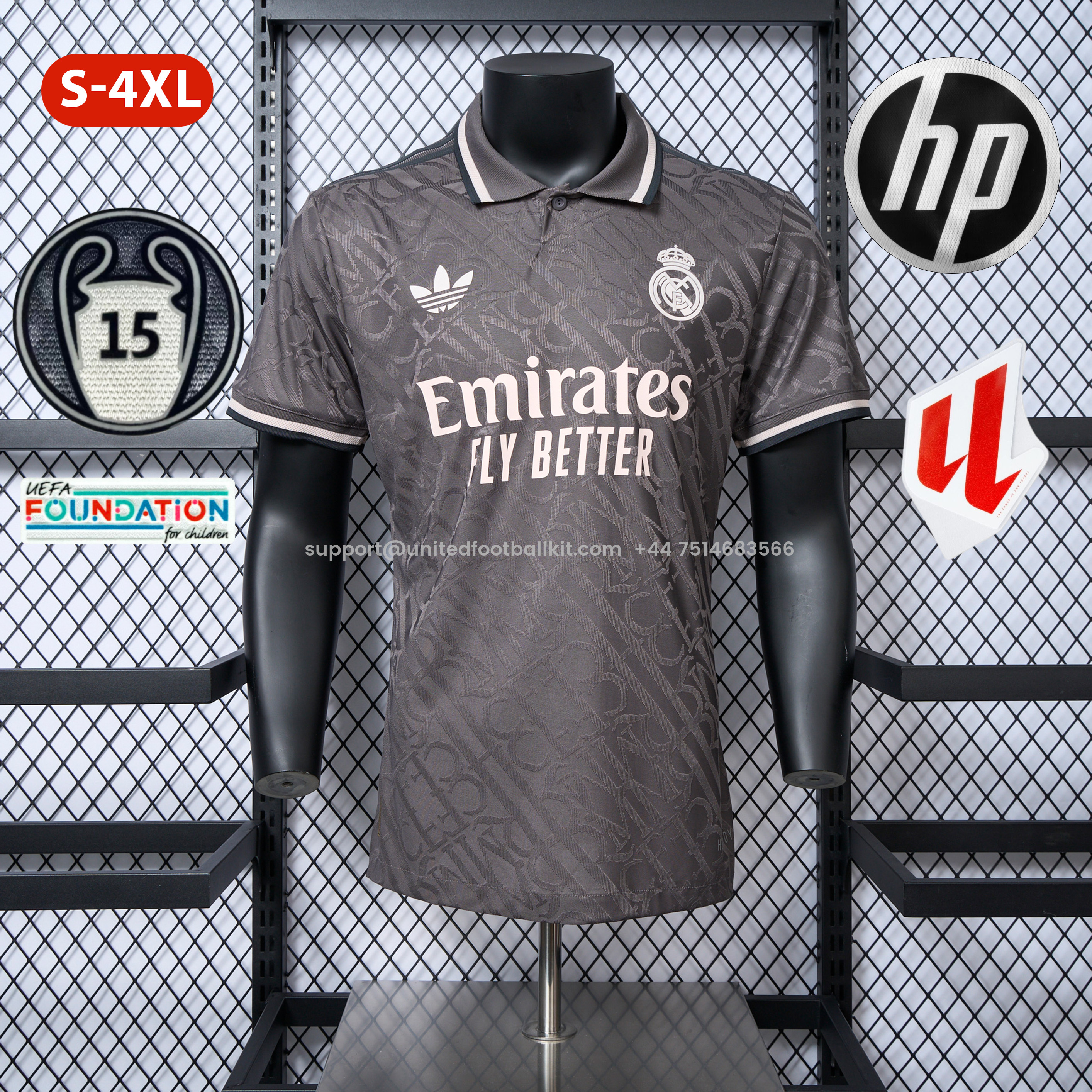 Unitedfootballkit.com | Real Madrid 24-25 Third Jersey - Player Version -Customize Name, Number and Patch | Worldwide Shipping