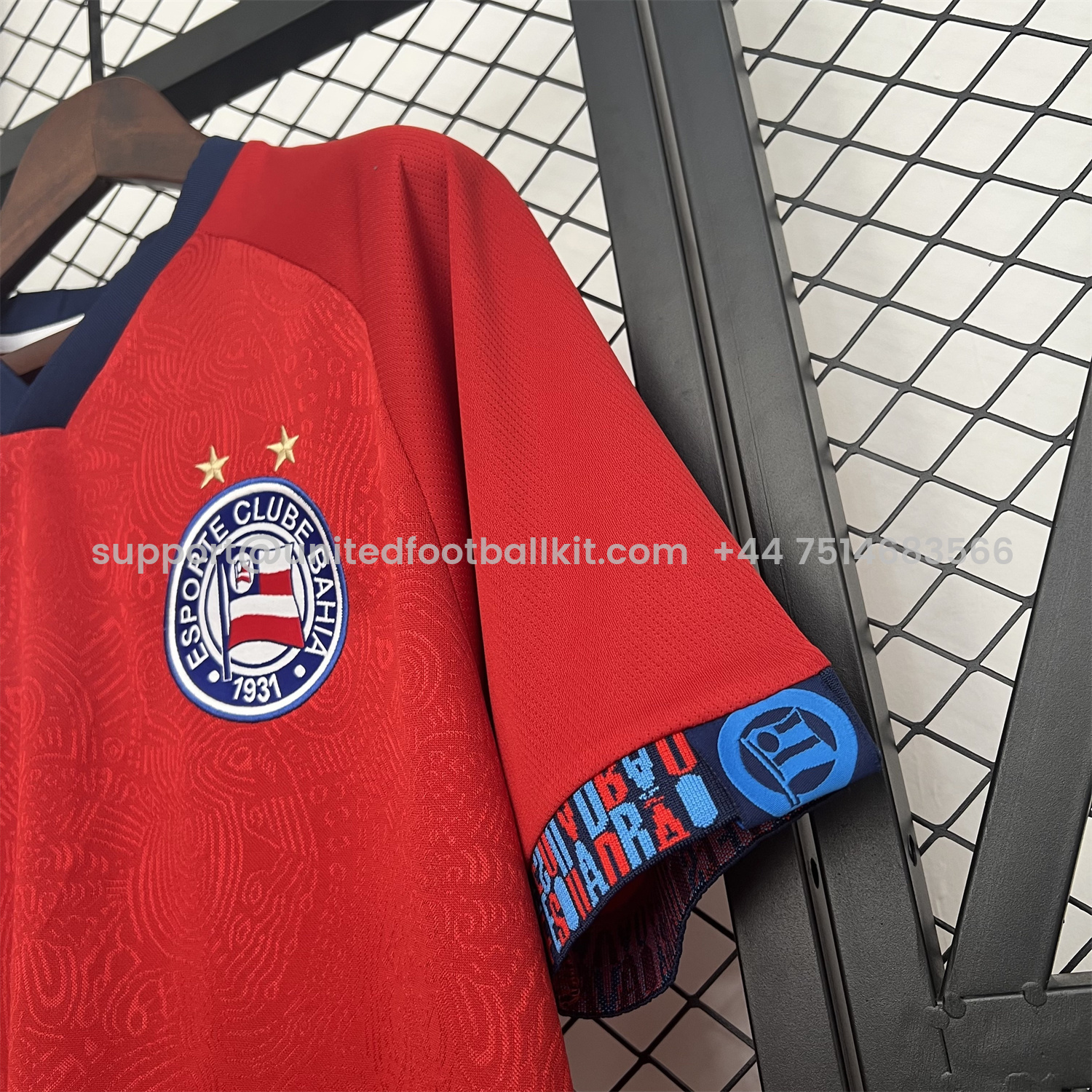 Unitedfootballkit.com | Bahia 25-26 Goalkeeper Red Jersey - Fans Version -Customize Name, Number and Patch | Worldwide Shipping