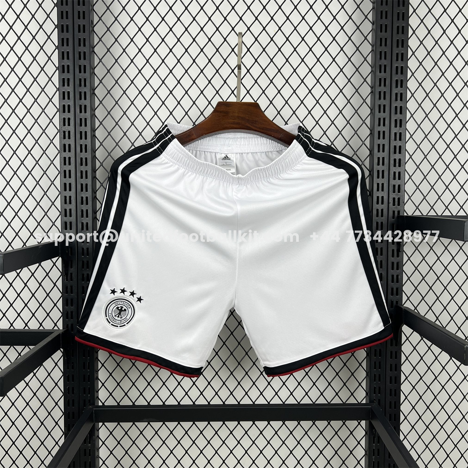 Unitedfootballkit.com | Germany 2026 White Shorts - Fans Version -Customize Name, Number and Patch | Worldwide Shipping