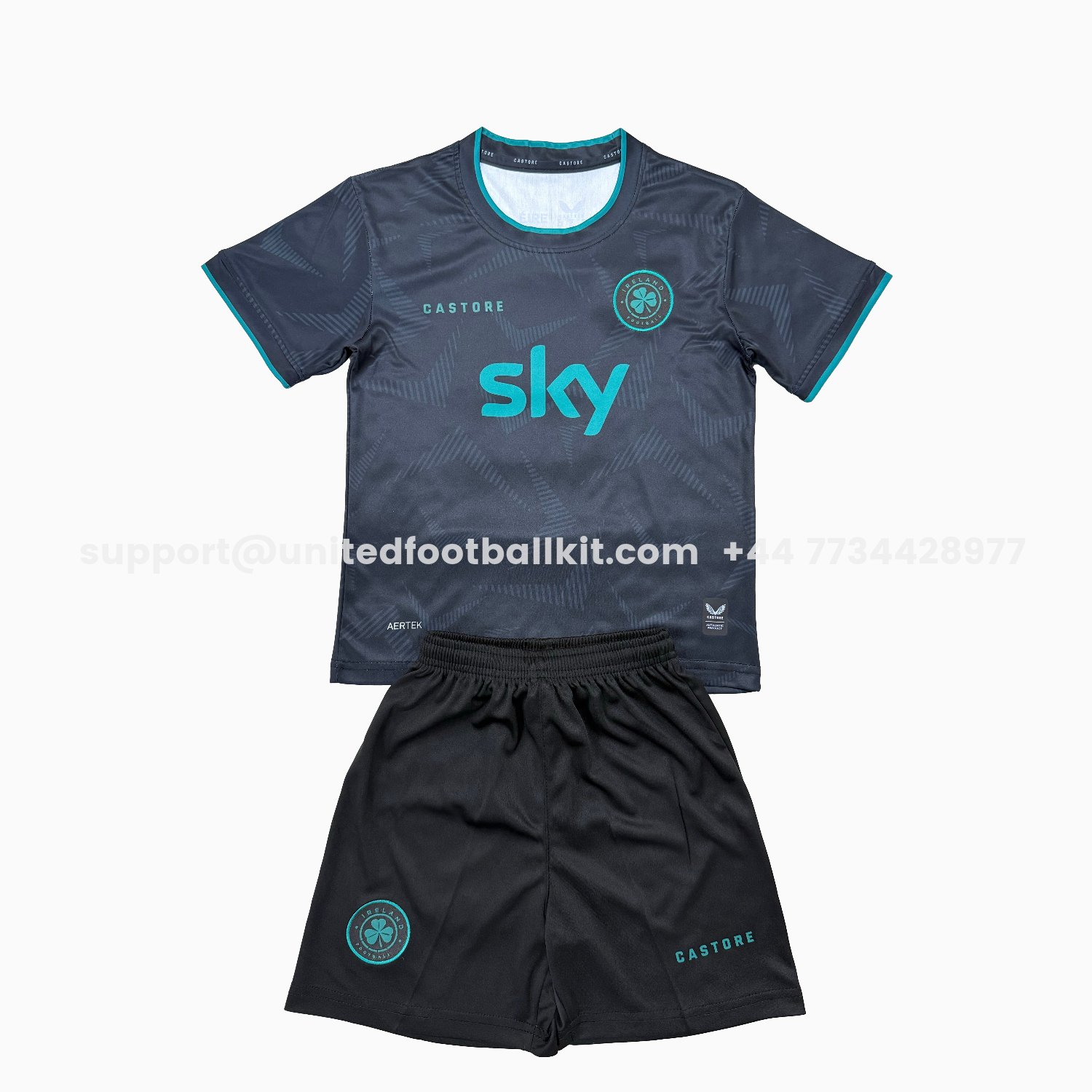 Unitedfootballkit.com | Ireland 25-26 Grey Concept Men's Adult Jersey Set - Fans Version -Customize Name, Number and Patch | Worldwide Shipping