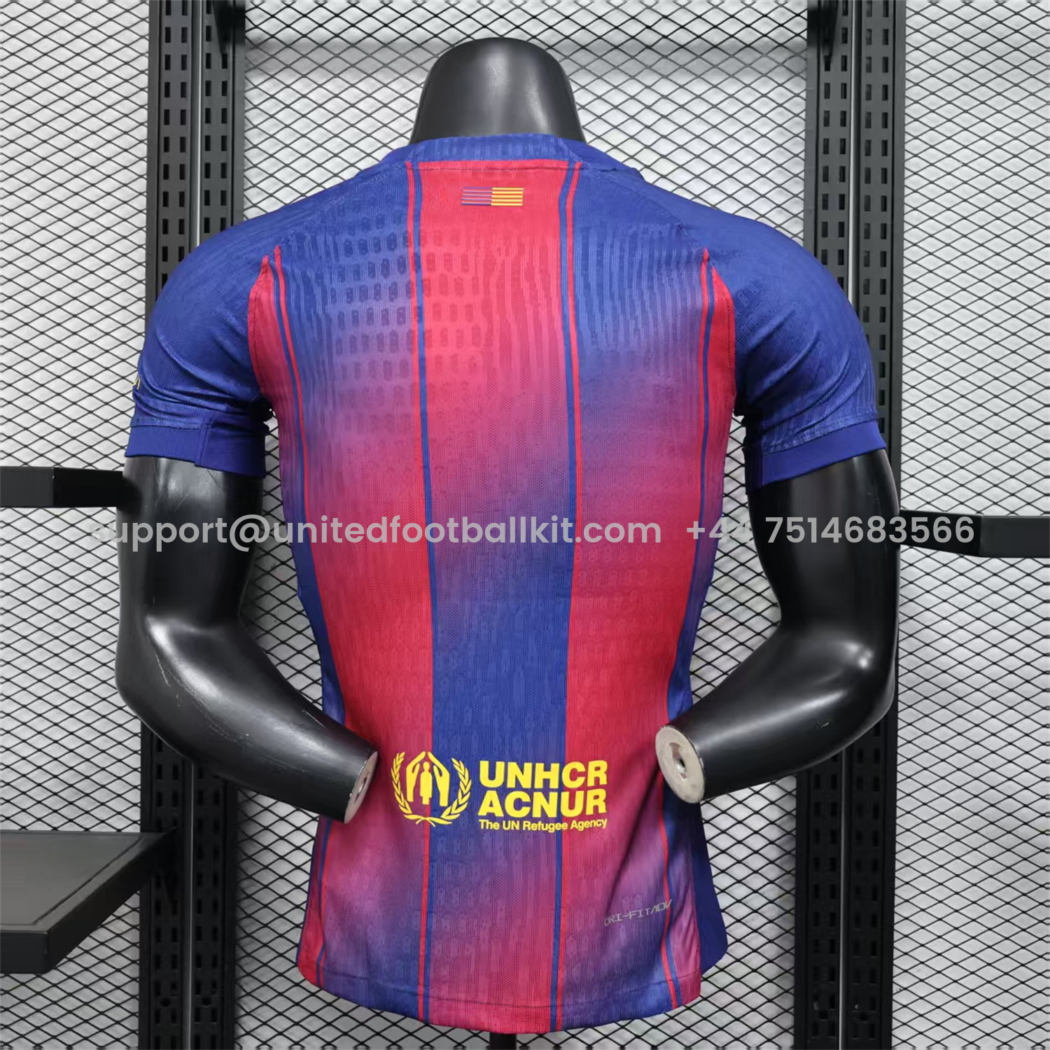 Unitedfootballkit.com | Barcelona 25-26 Home Unsponsored Jersey - Player Version -Customize Name, Number and Patch | Worldwide Shipping