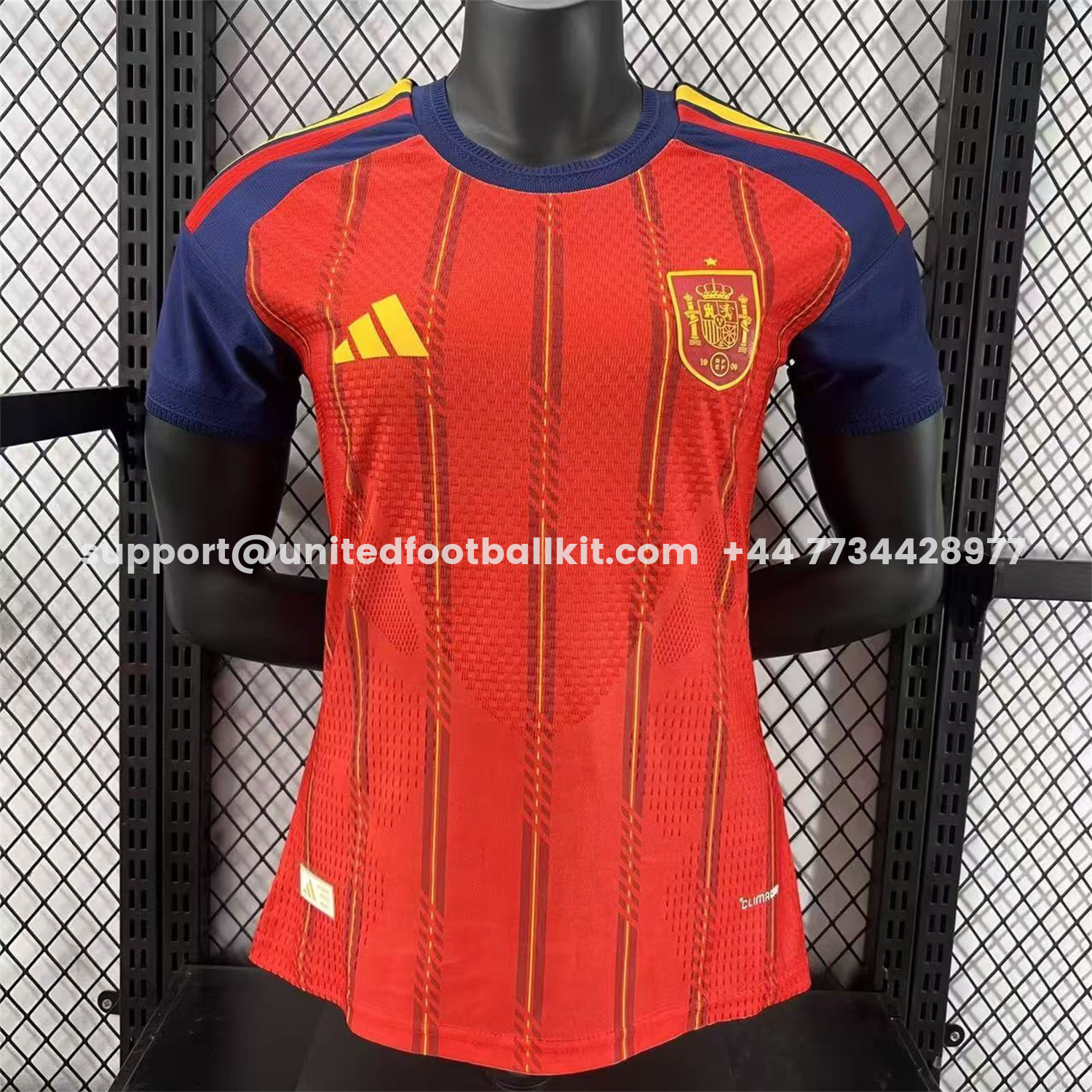 Unitedfootballkit.com | Women's Spain 2026 Home Jersey - Player Version -Customize Name, Number and Patch | Worldwide Shipping