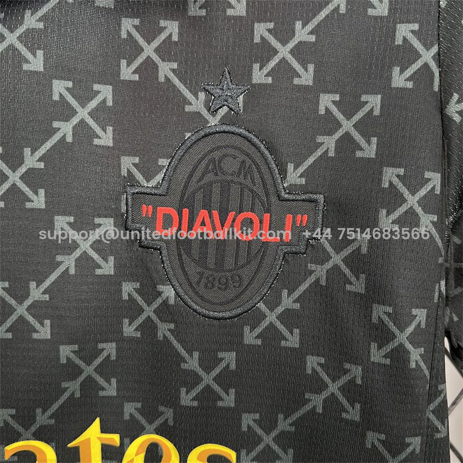 Unitedfootballkit.com | AC Milan 24-25 Fourth “Diavoli” Special Edition Kids Kit -Customize Name, Number and Patch | Worldwide Shipping