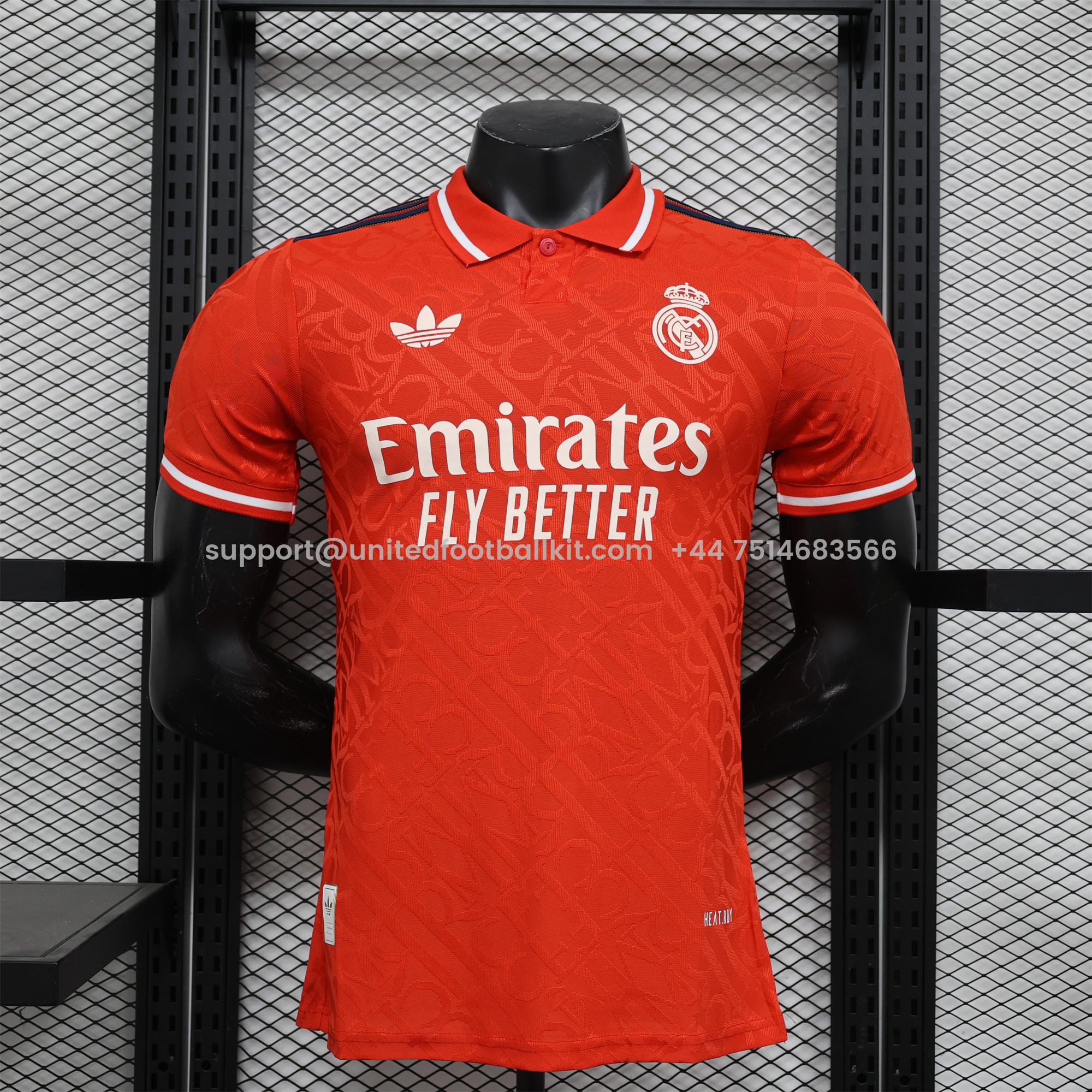 Unitedfootballkit.com | Real Madrid 24-25 Trefoil Orange Jersey - Player Version -Customize Name, Number and Patch | Worldwide Shipping
