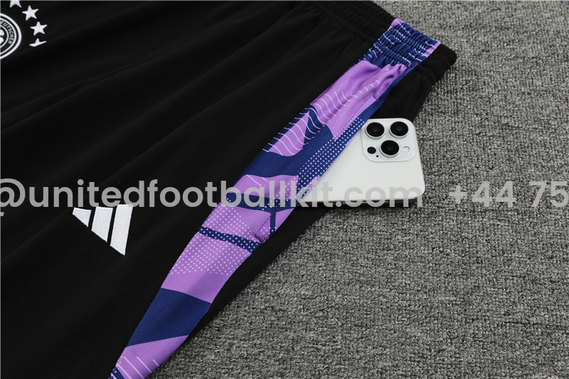Unitedfootballkit.com | Germany 2024 Long Sleeve Training Set - Purple With Black -Customize Name, Number and Patch | Worldwide Shipping