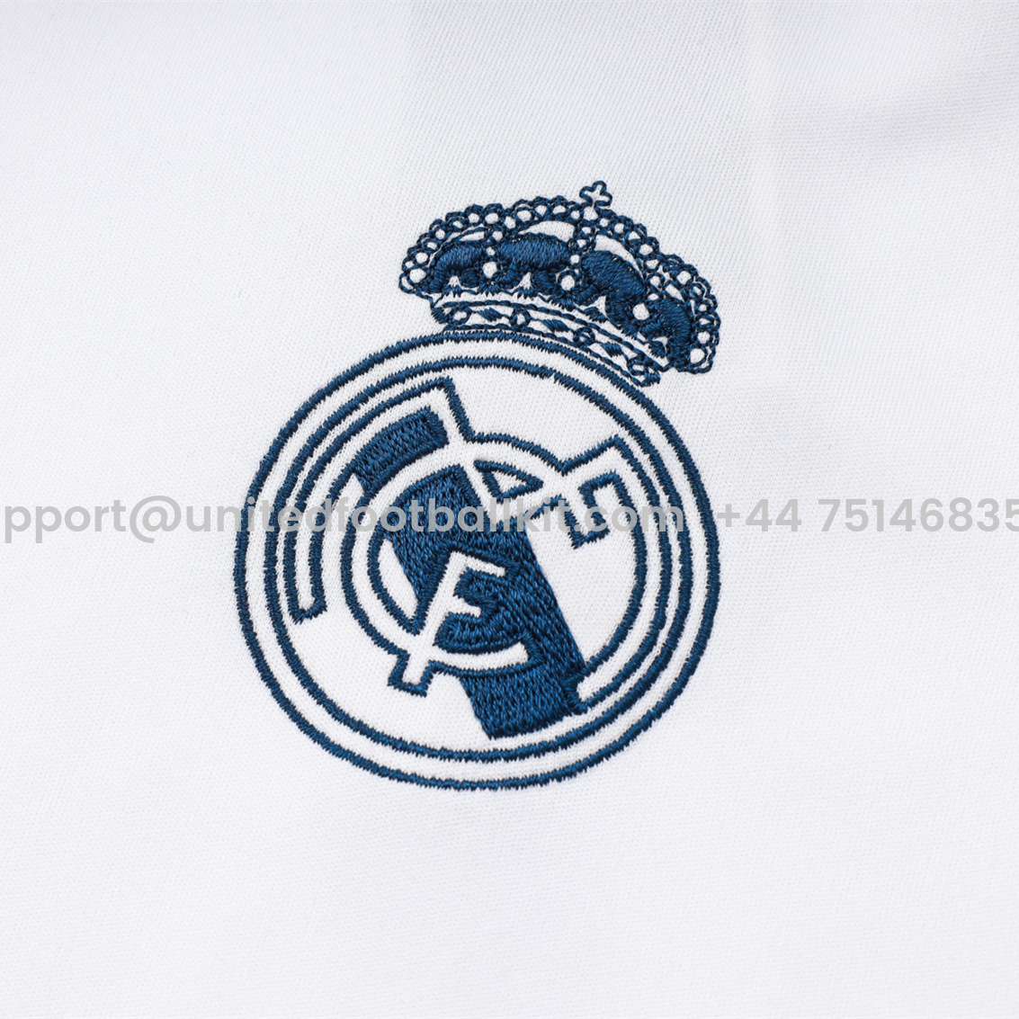 Unitedfootballkit.com | Real Madrid 24-25 Vest Training Set - White -Customize Name, Number and Patch | Worldwide Shipping