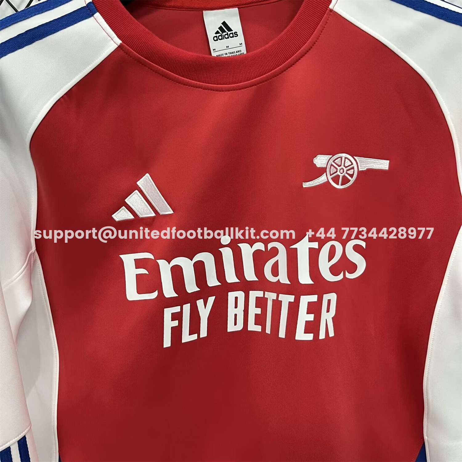 Unitedfootballkit.com | Arsenal 25-26 Home Red Unisex Pullover Hoodie -Customize Name, Number and Patch | Worldwide Shipping