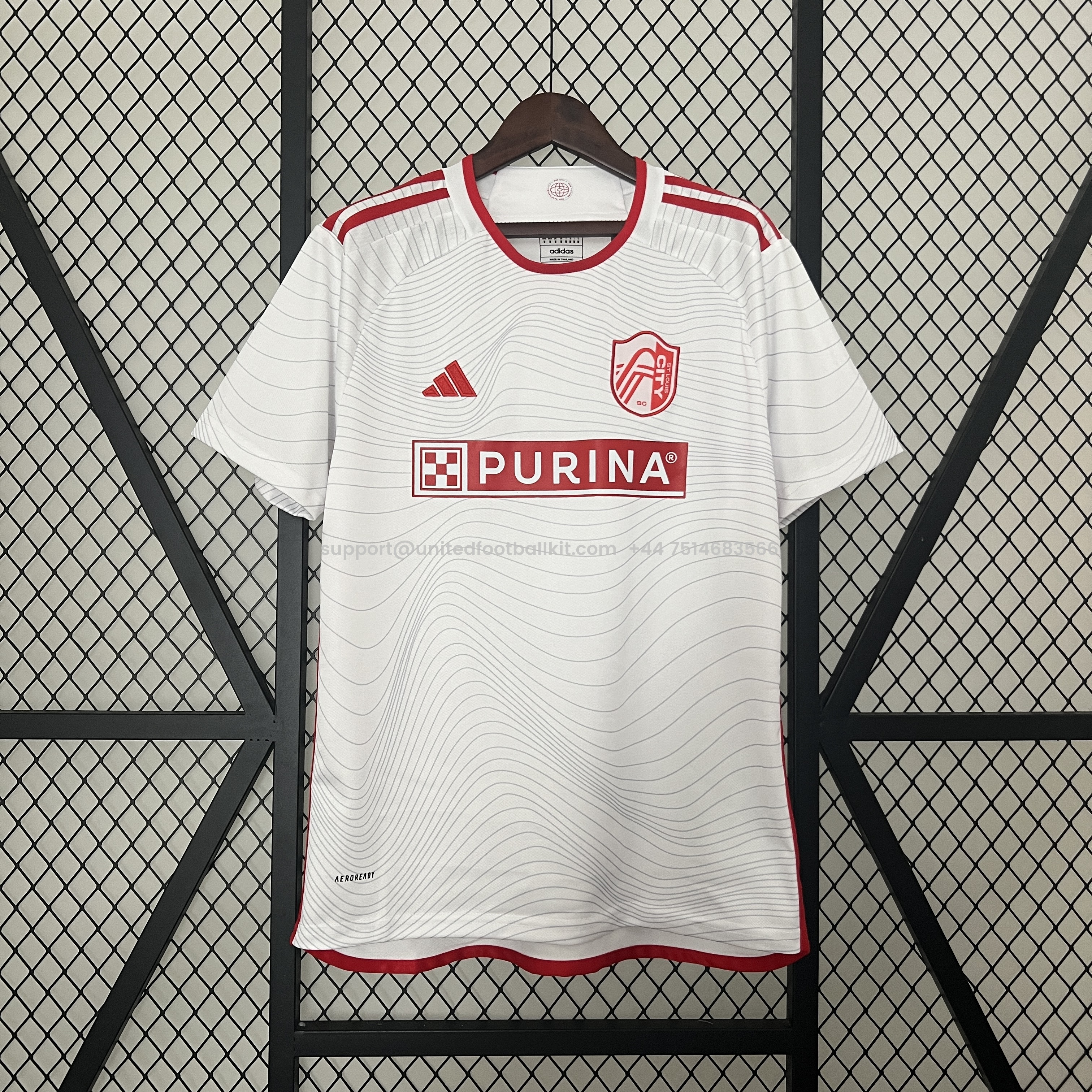 Unitedfootballkit.com | St. Louis City 2024 Home Stadium Jersey - Fans Version -Customize Name, Number and Patch | Worldwide Shipping